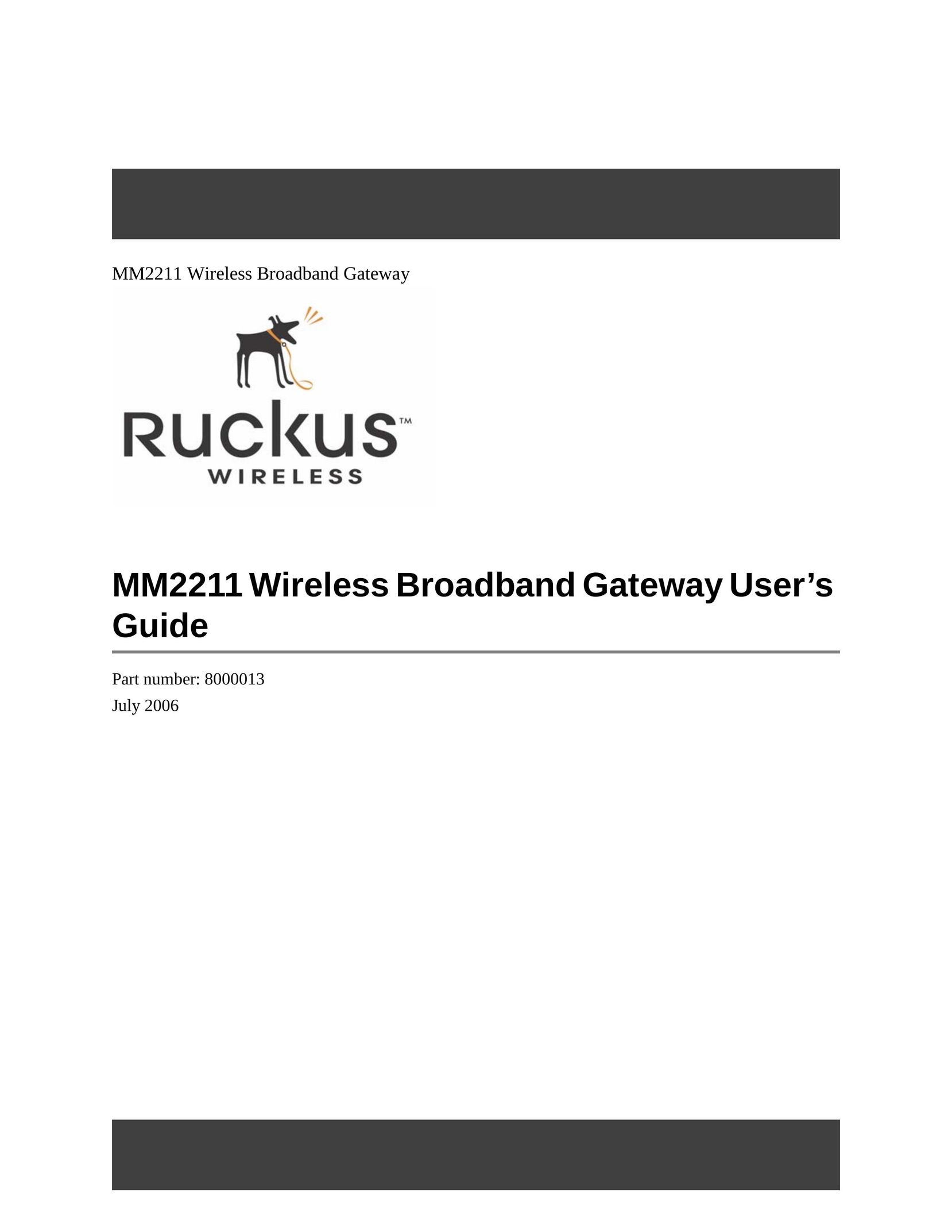 Ruckus Wireless MM2211 Network Card User Manual
