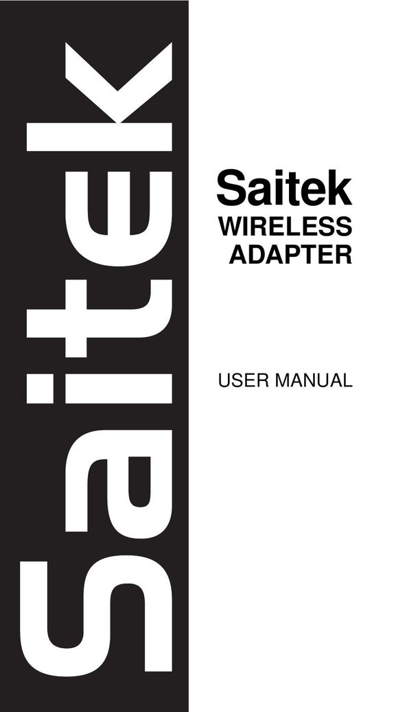 Saitek Wireless Adapter Network Card User Manual