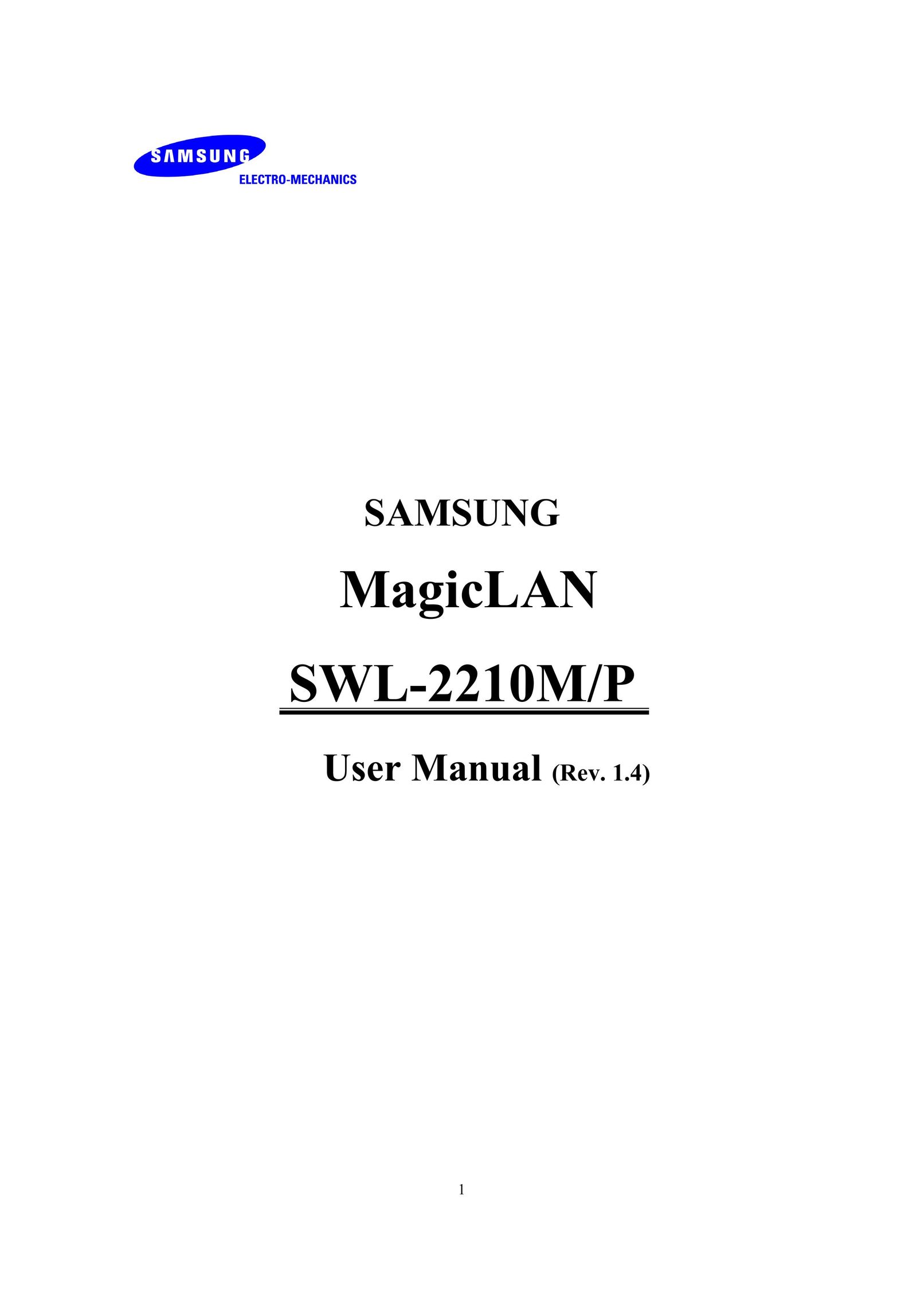 Samsung SWL-2210P Network Card User Manual