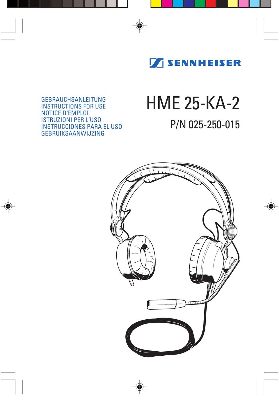 Sennheiser HME 25-KA-2 Network Card User Manual