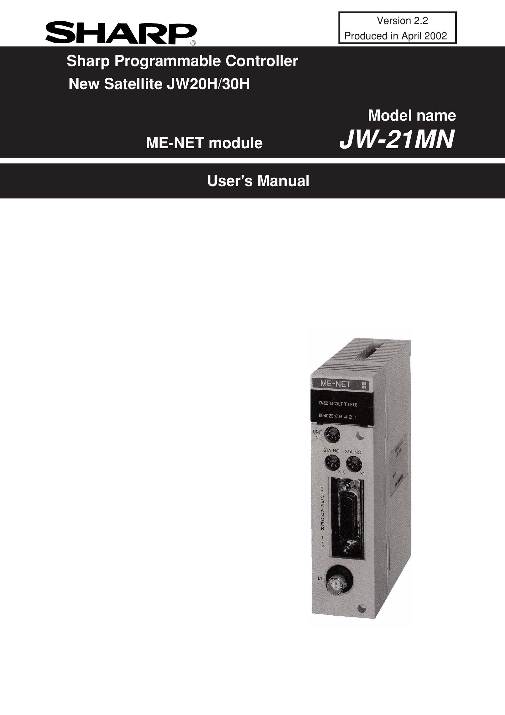 Sharp JW-21MN Network Card User Manual
