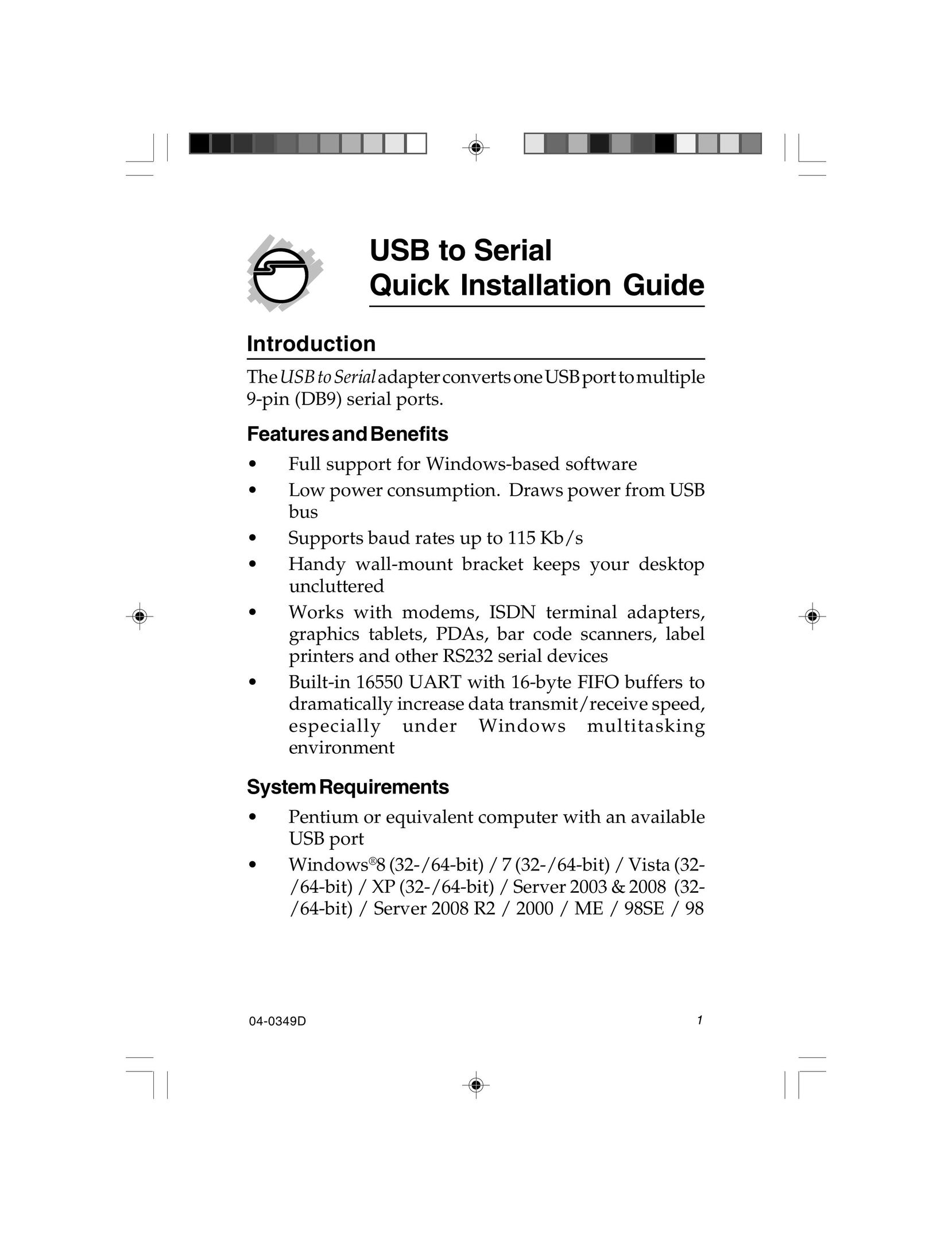 SIIG 04-0349D Network Card User Manual