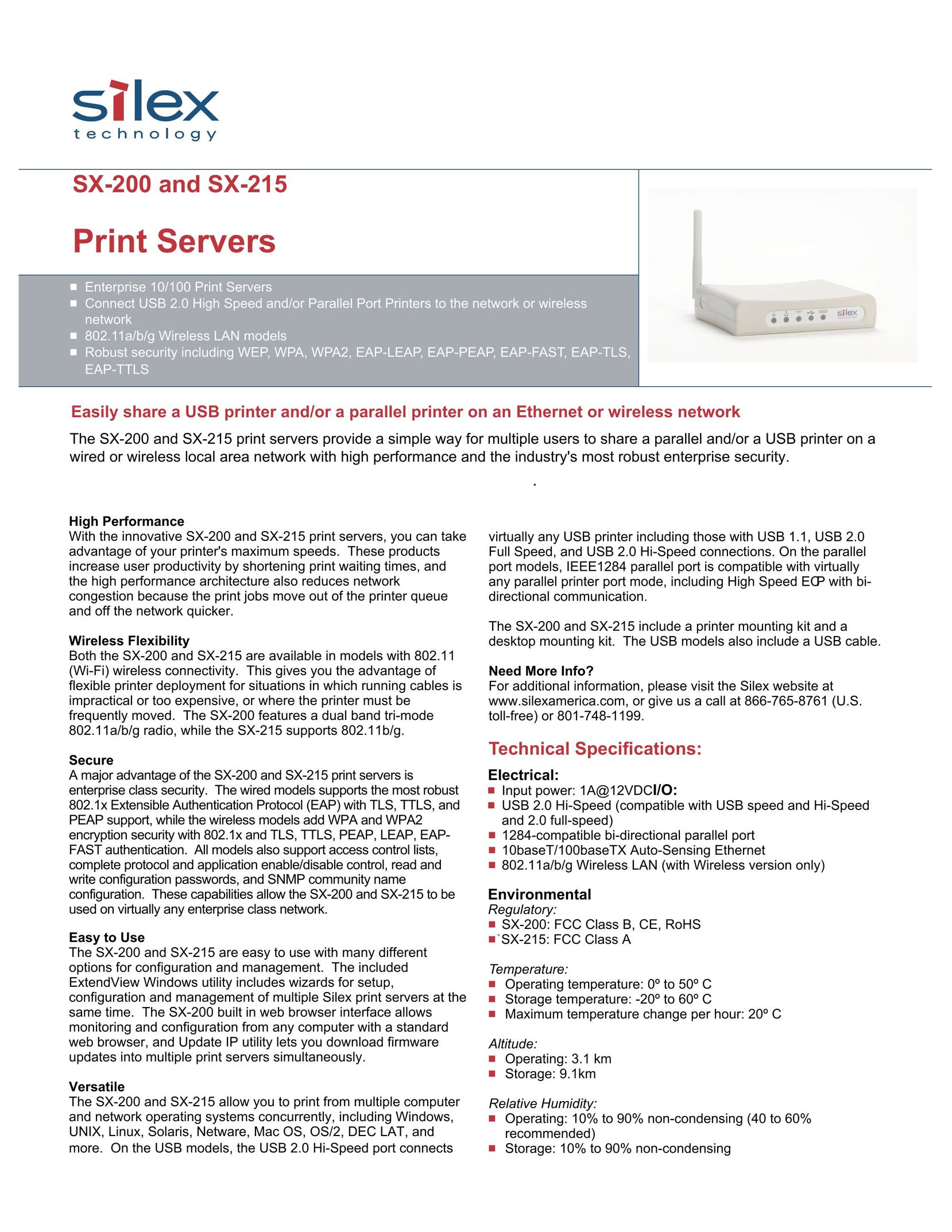 Silex technology SX-200 Network Card User Manual