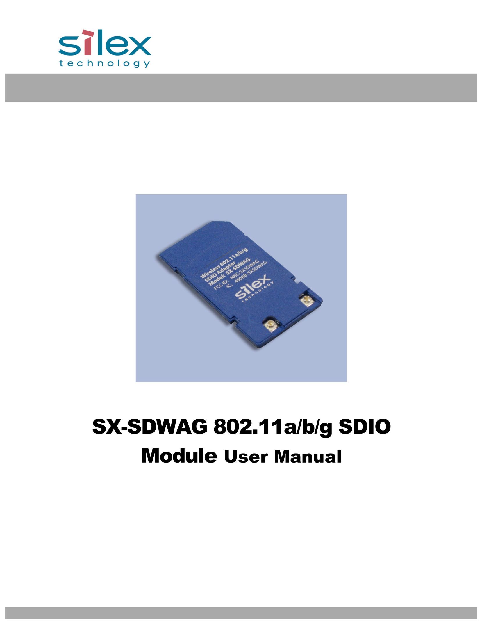 Silex technology SX-SDWAG Network Card User Manual