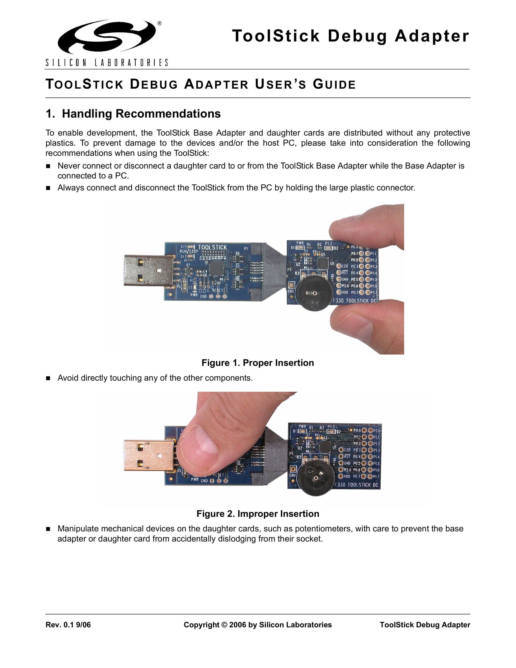 Silicon Laboratories Debug Adapter Network Card User Manual