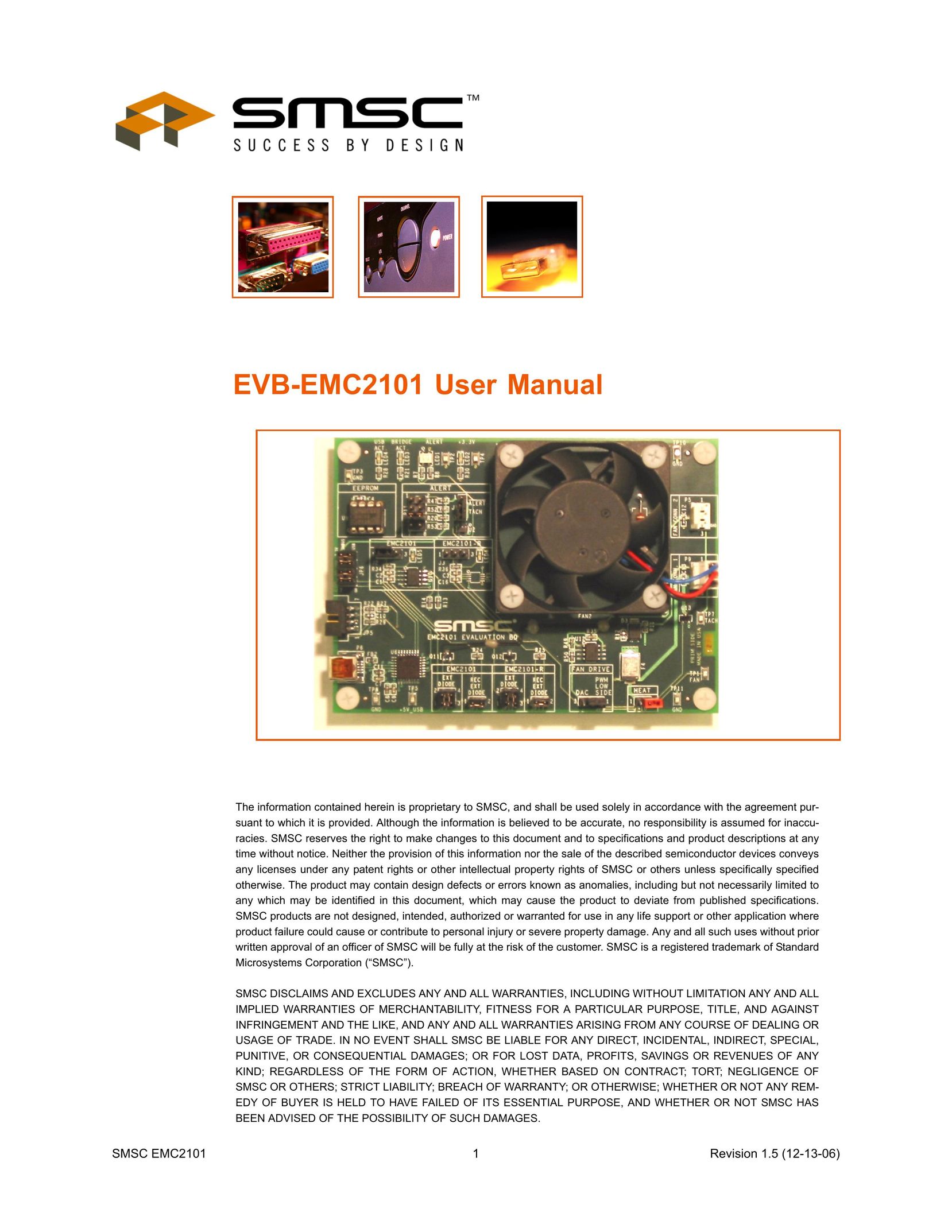 SMSC EVB-EMC2101 Network Card User Manual