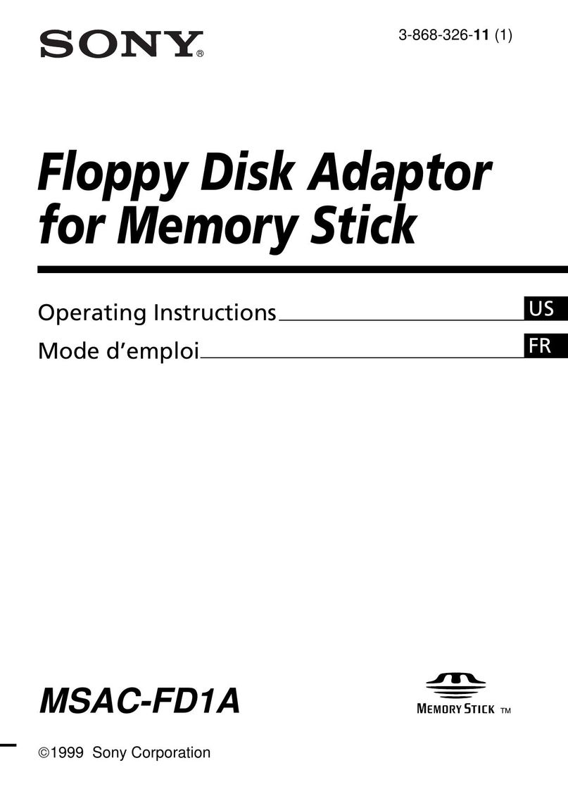 Sony MSAC-FD1A Network Card User Manual