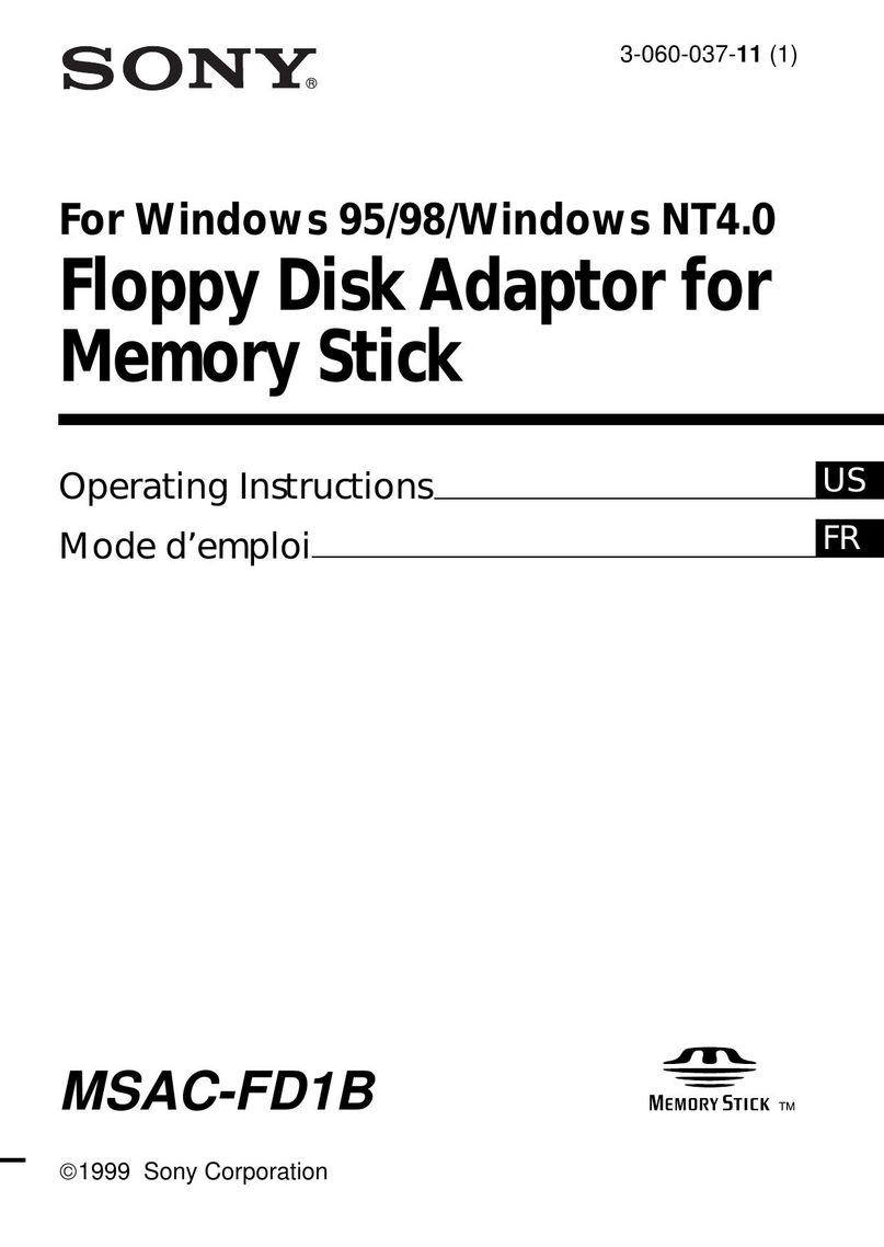 Sony MSAC-FD1B Network Card User Manual