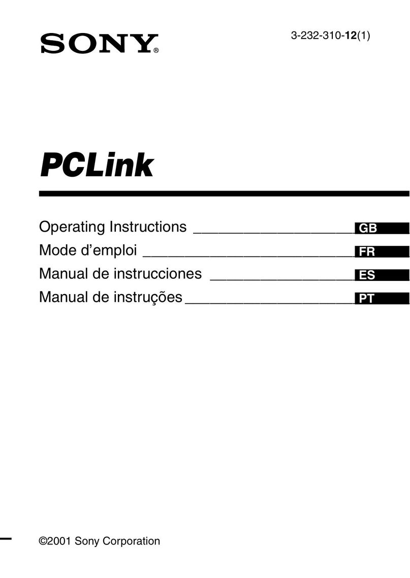 Sony PCLink Network Card User Manual