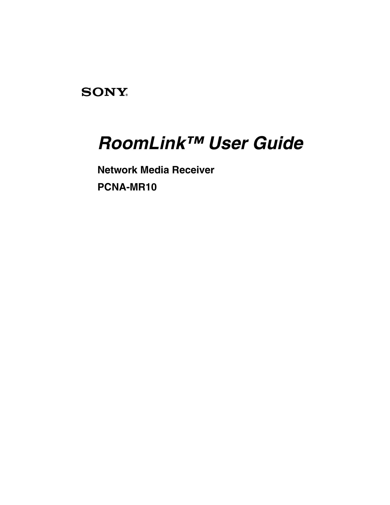 Sony PCNA-MR10 Network Card User Manual