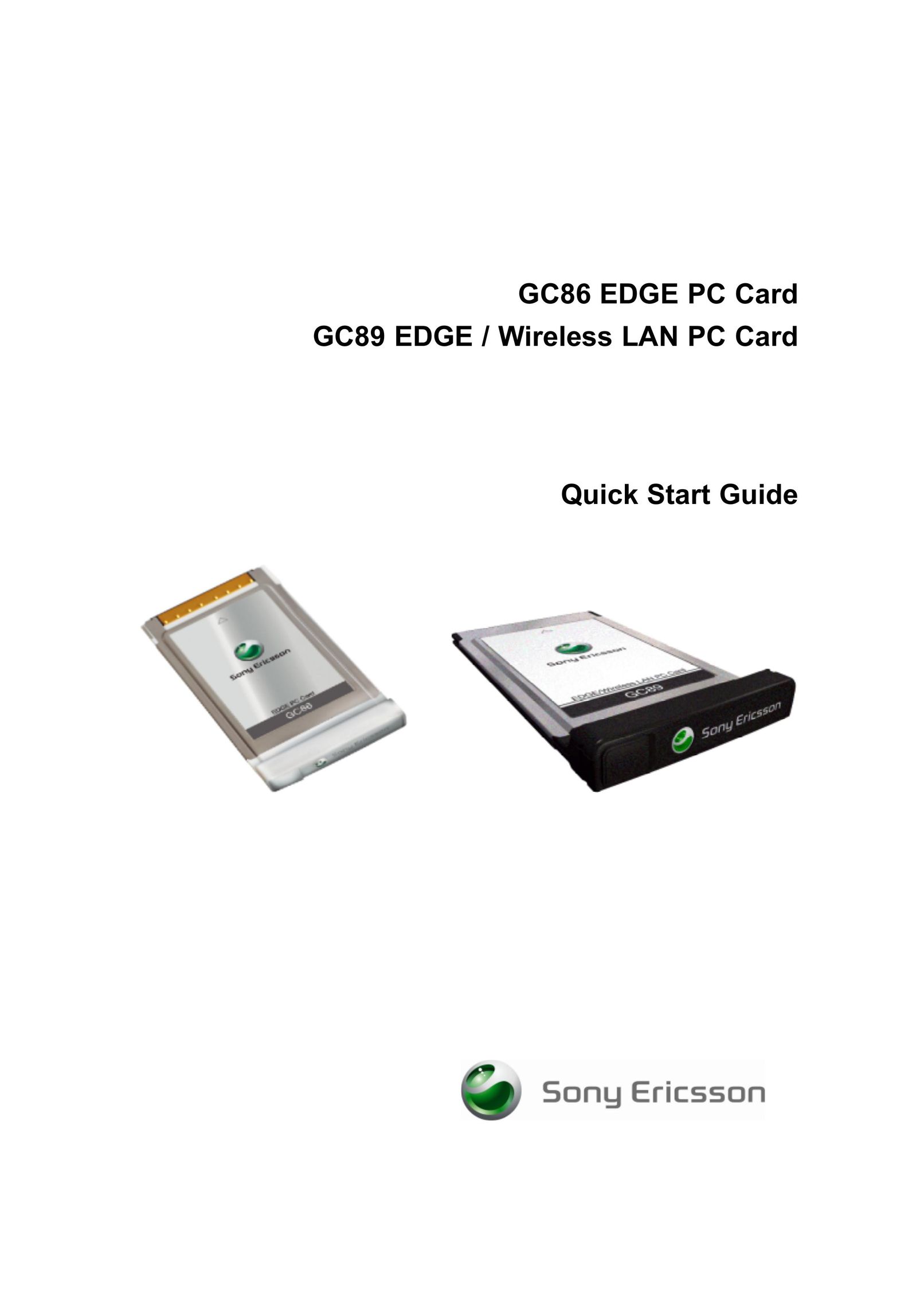 Sony Ericsson GC86 Network Card User Manual