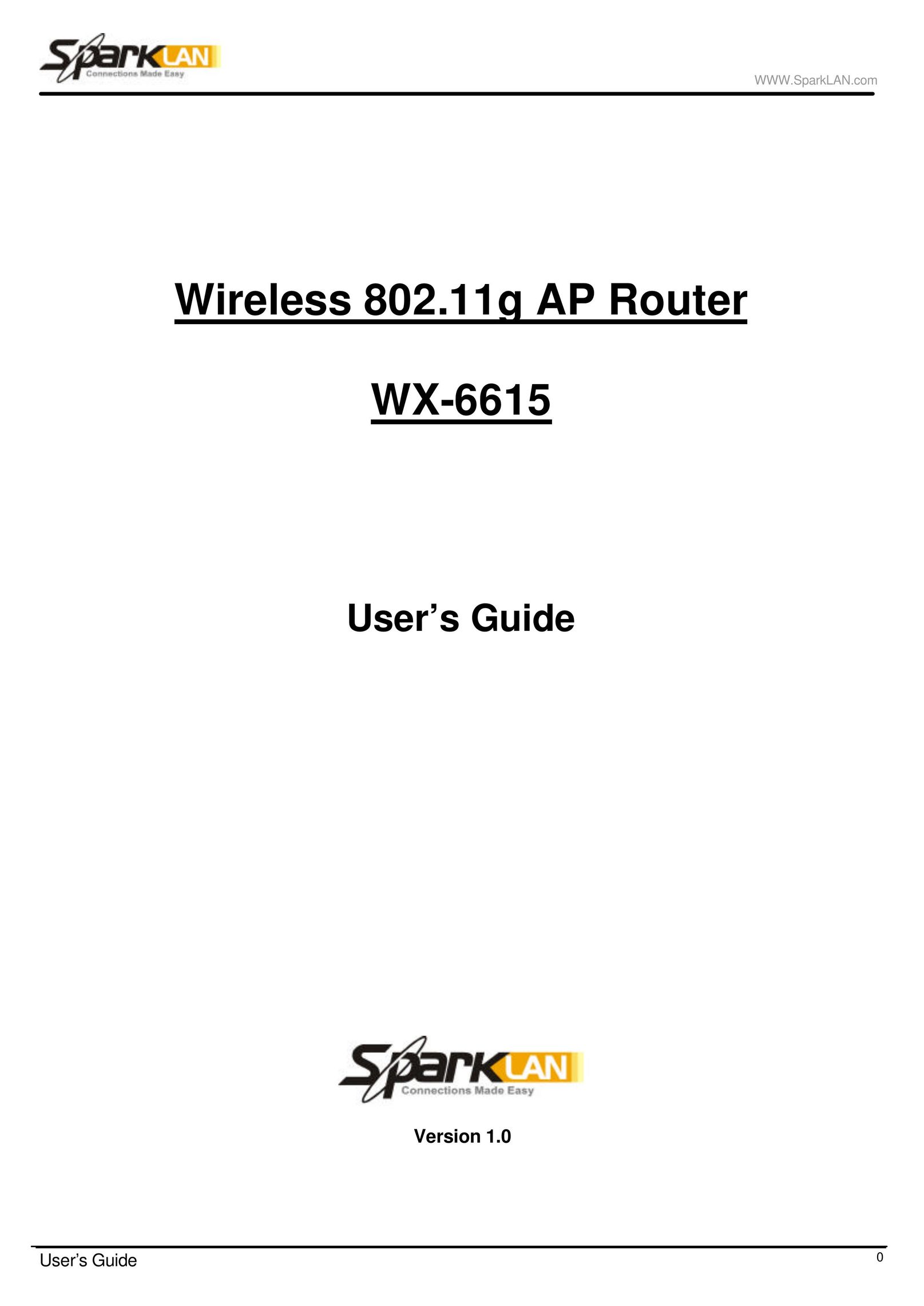 Spark Tech WX-6615 Network Card User Manual