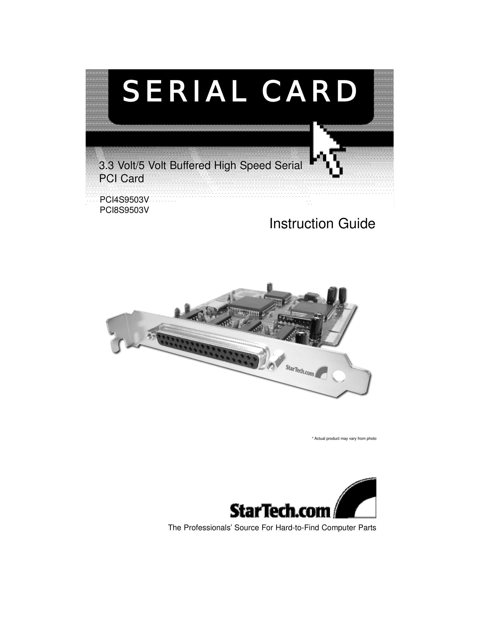 StarTech.com PCI8S9503V Network Card User Manual