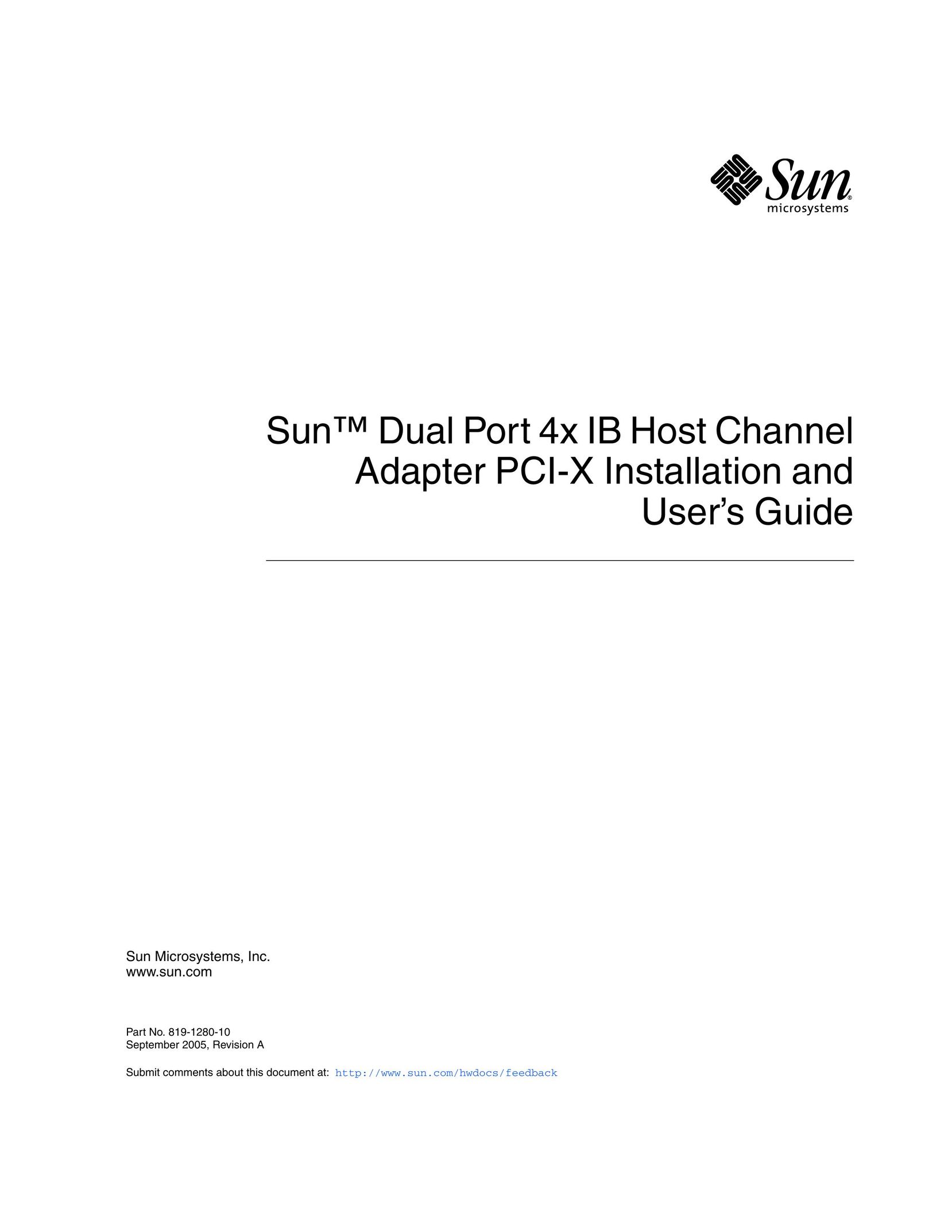 Sun Microsystems PCI Network Card User Manual