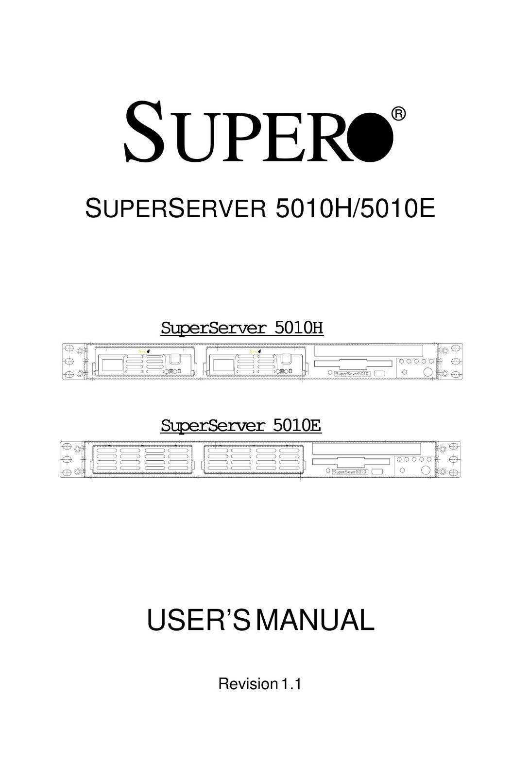 SUPER MICRO Computer 5010H Network Card User Manual