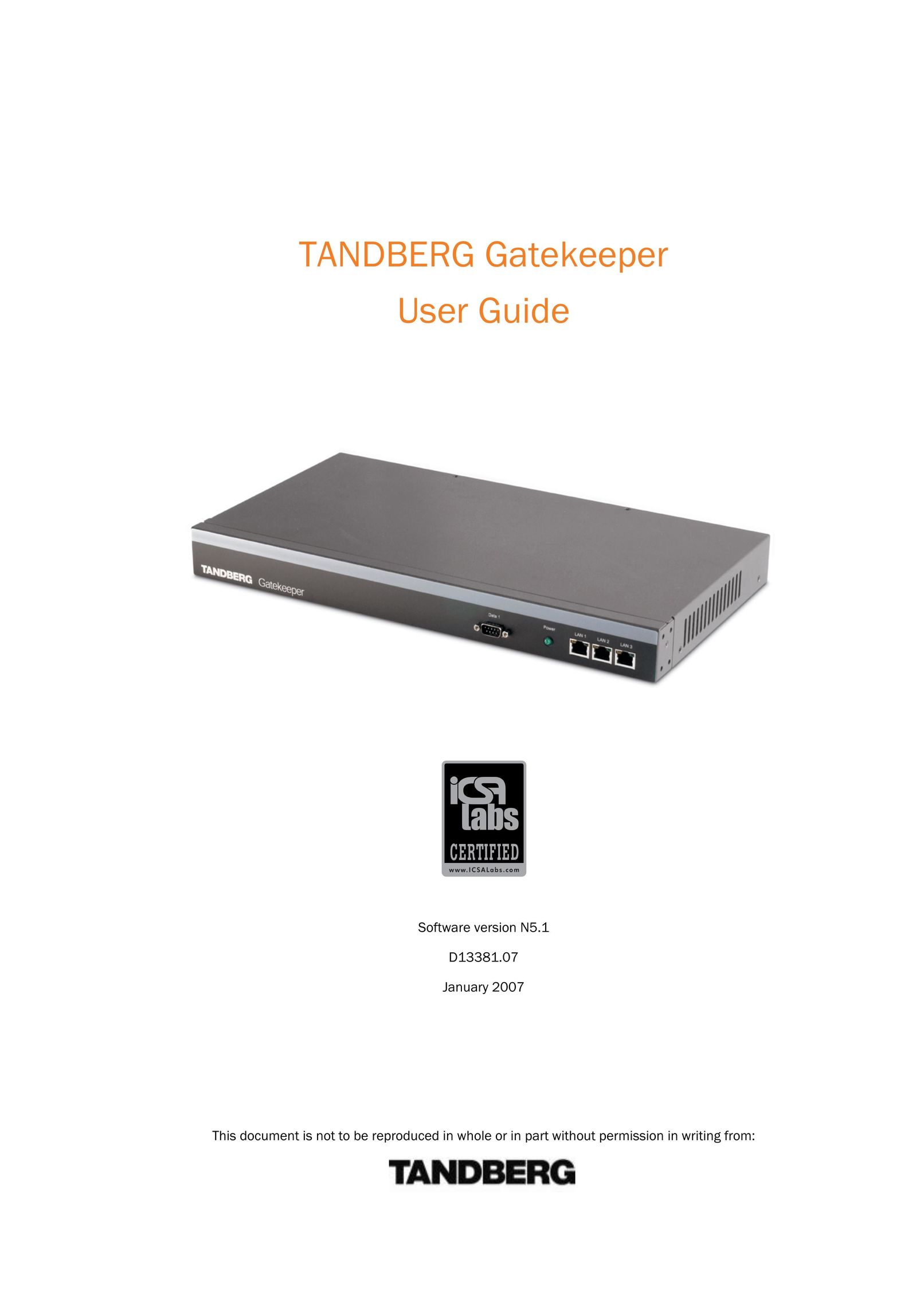 TANDBERG Gatekeeper Network Card User Manual