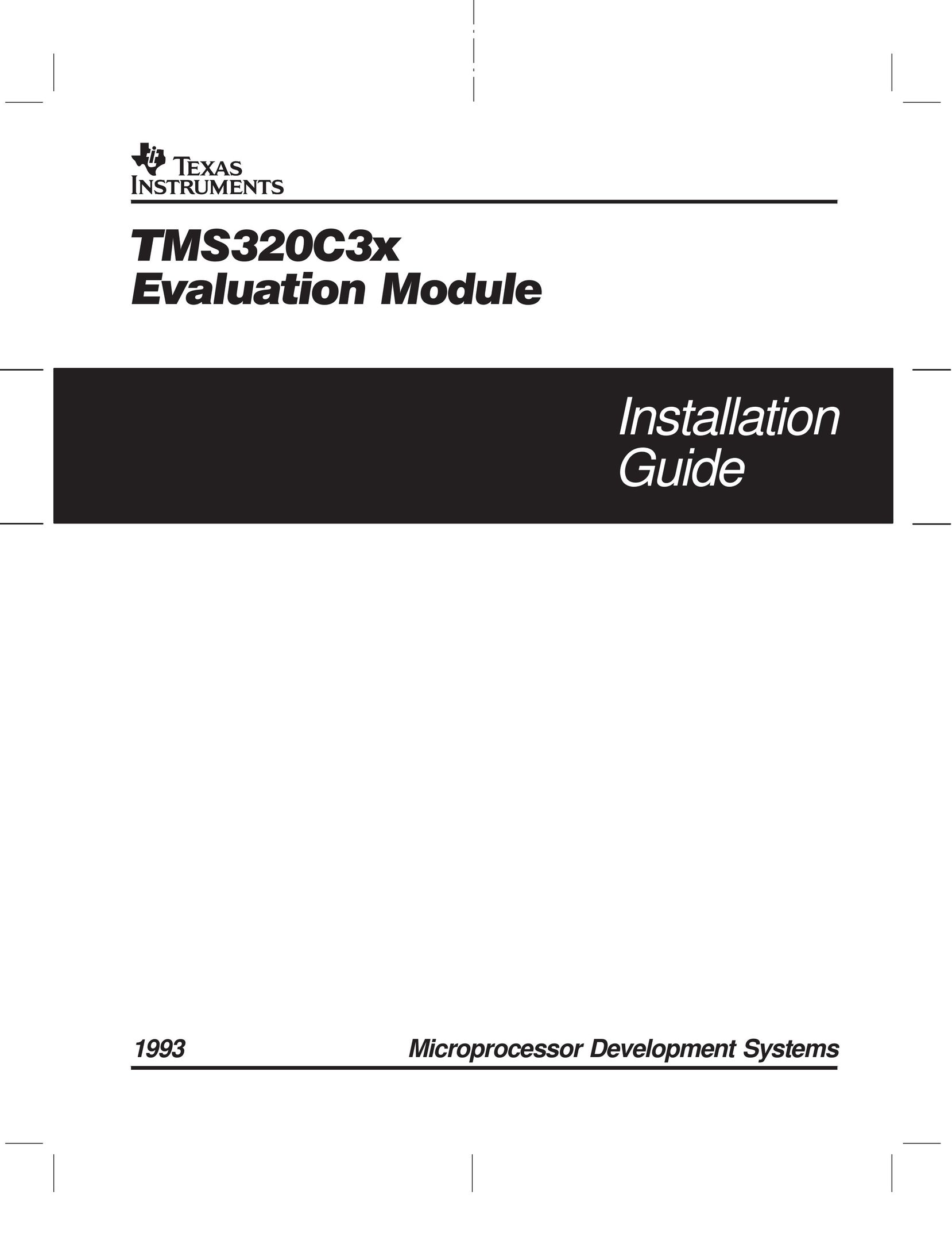 Texas Instruments TMS320C3x Network Card User Manual