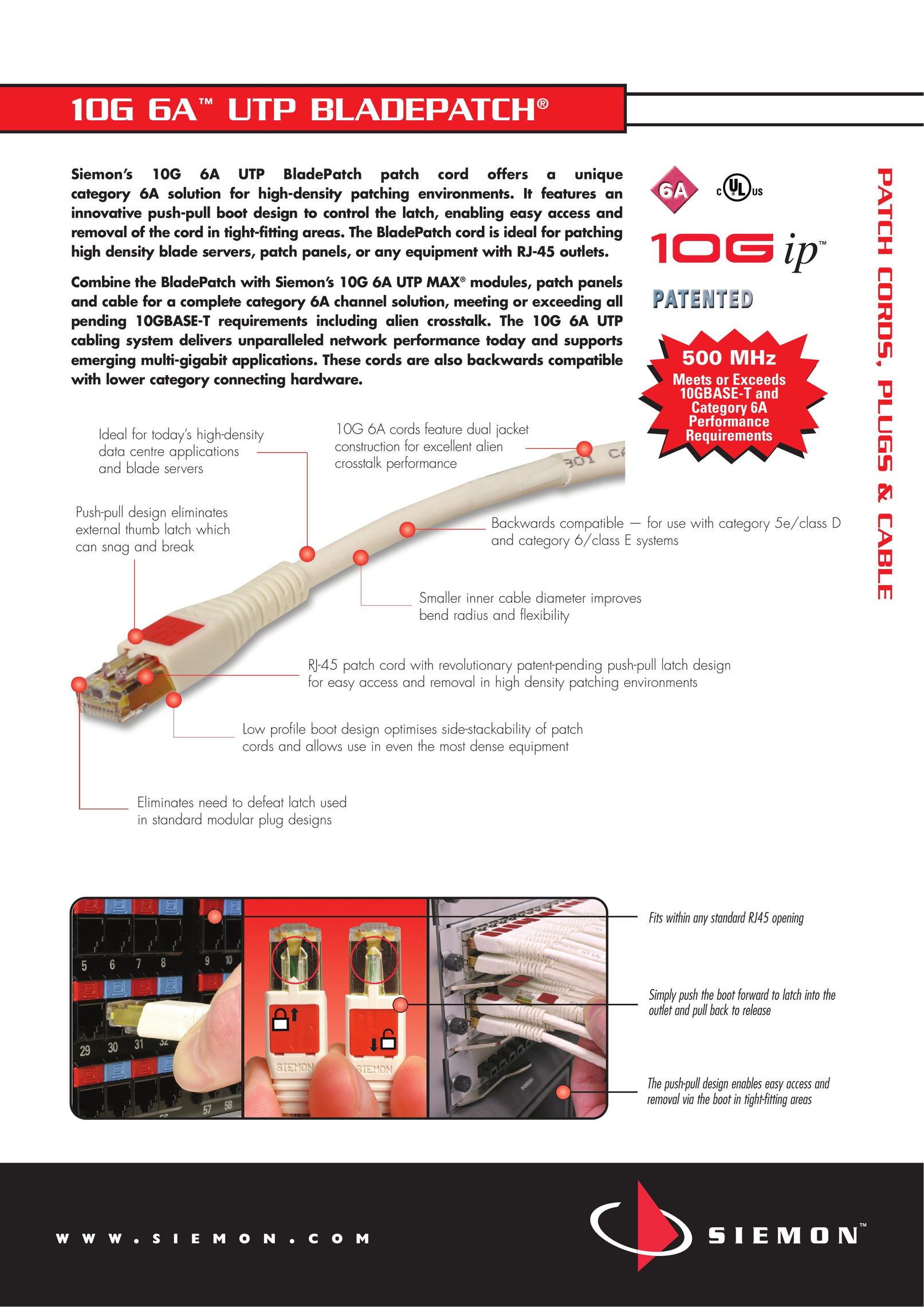 The Siemon Company 10G 6A Network Card User Manual