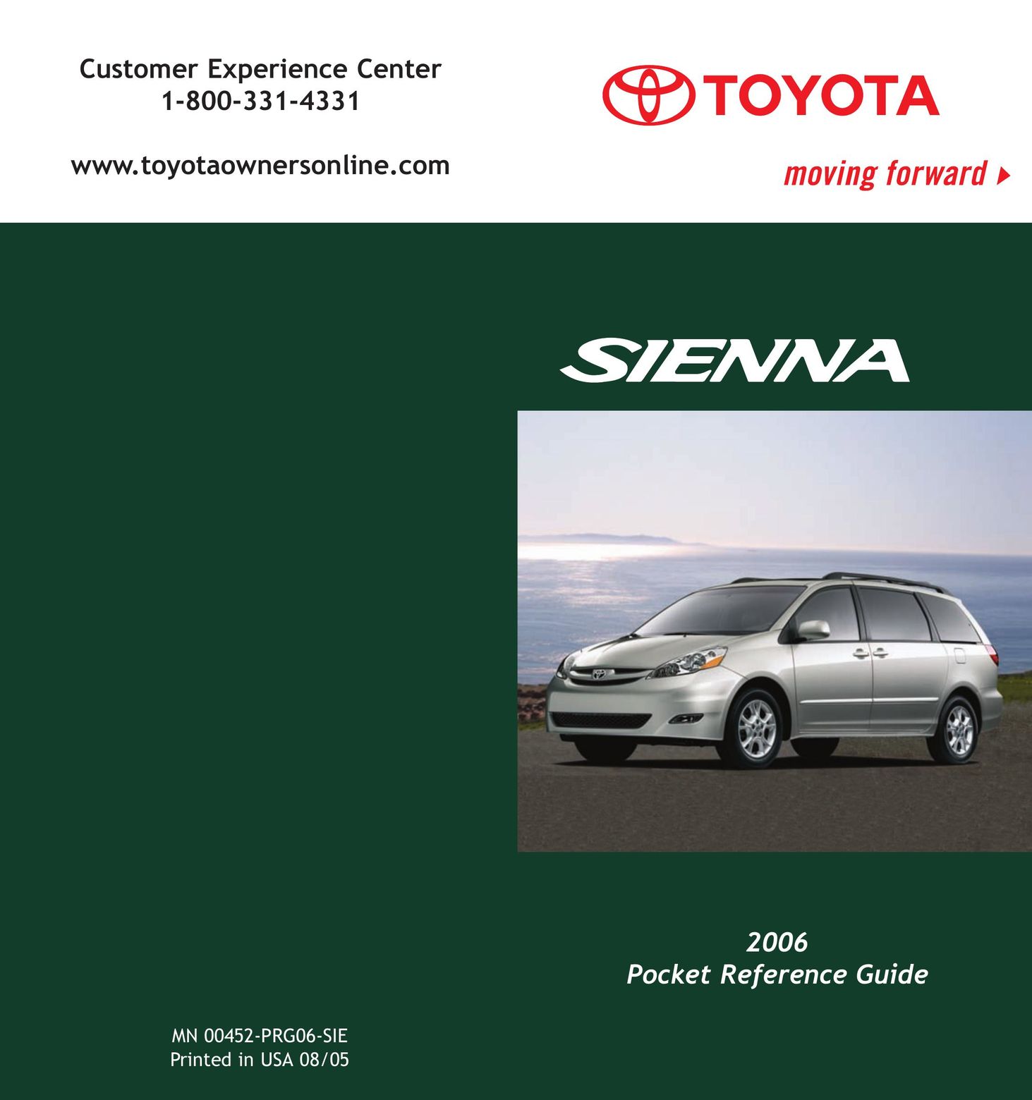 Toyota MN 00452-PRG06-SIE Network Card User Manual