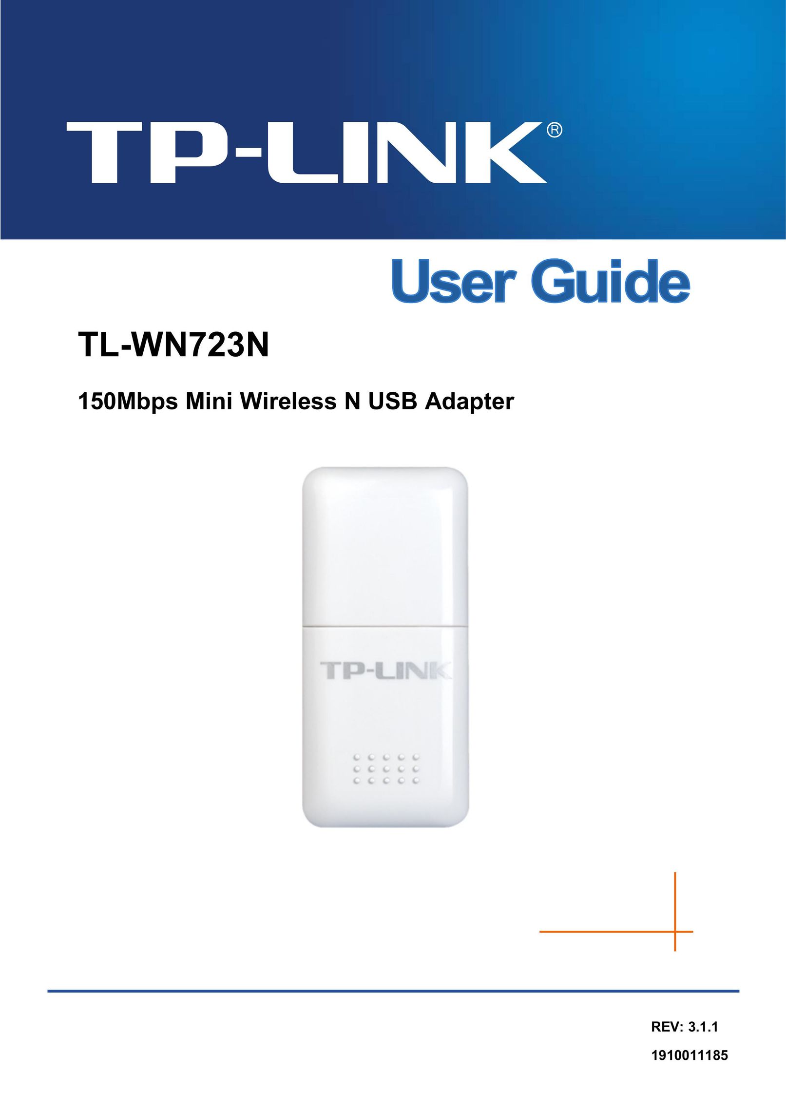 TP-Link 150Mbps Mini Wireless N USB Adapter Network Card User Manual