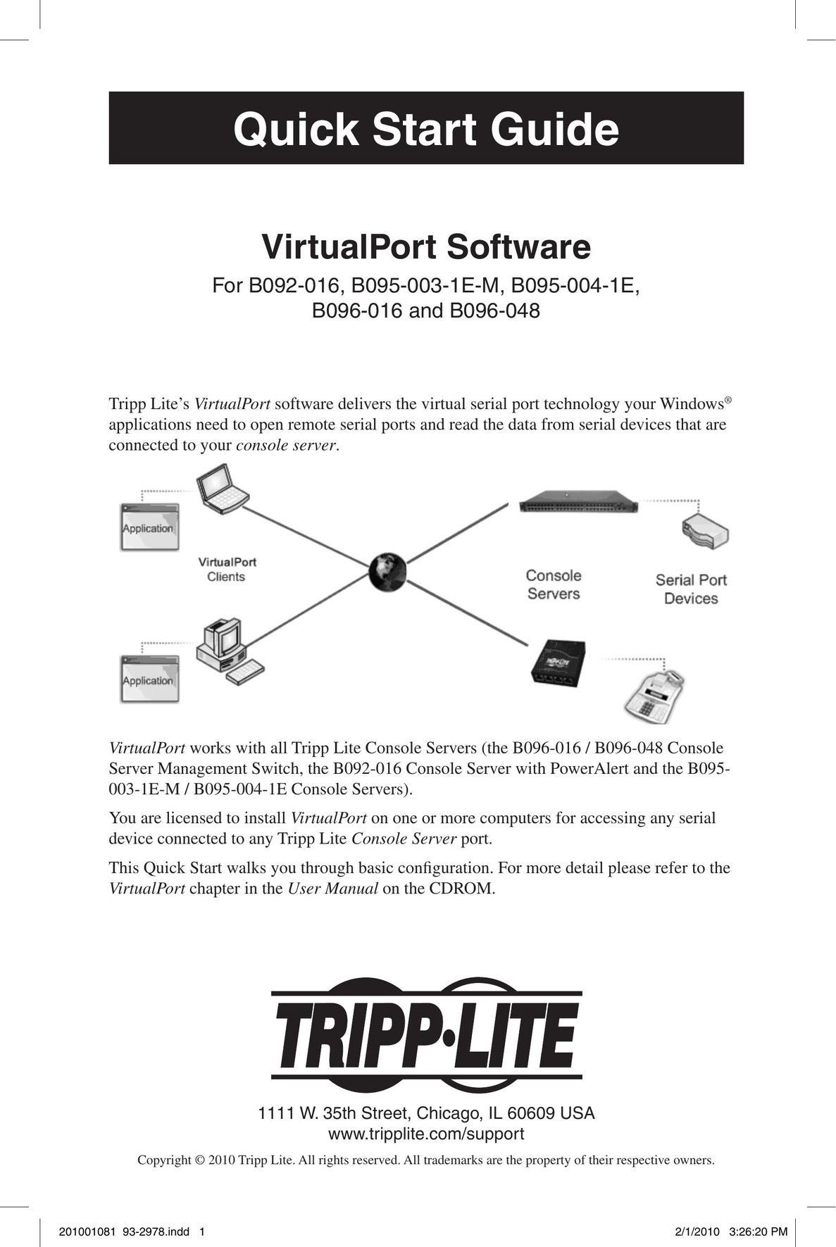 Tripp Lite B095-003-1E-M Network Card User Manual