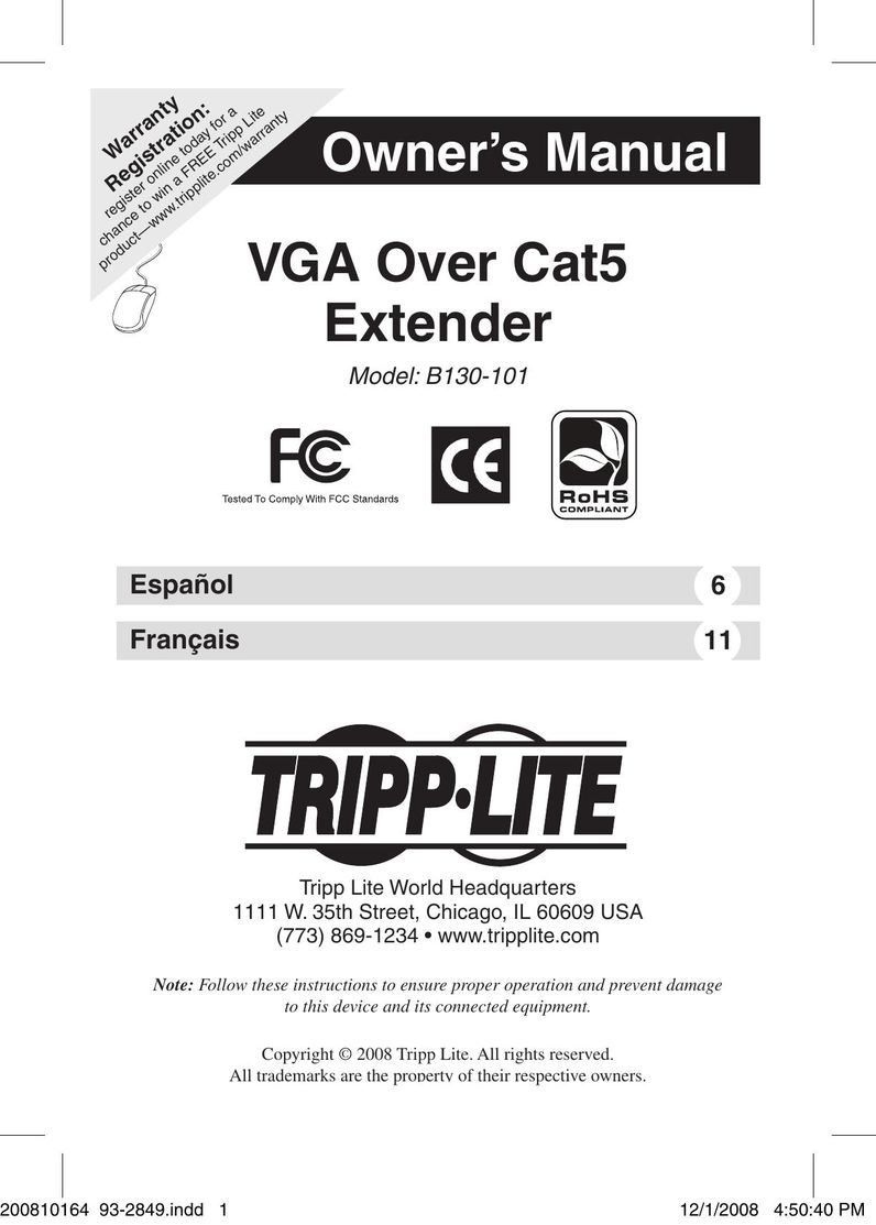 Tripp Lite B130-101 Network Card User Manual
