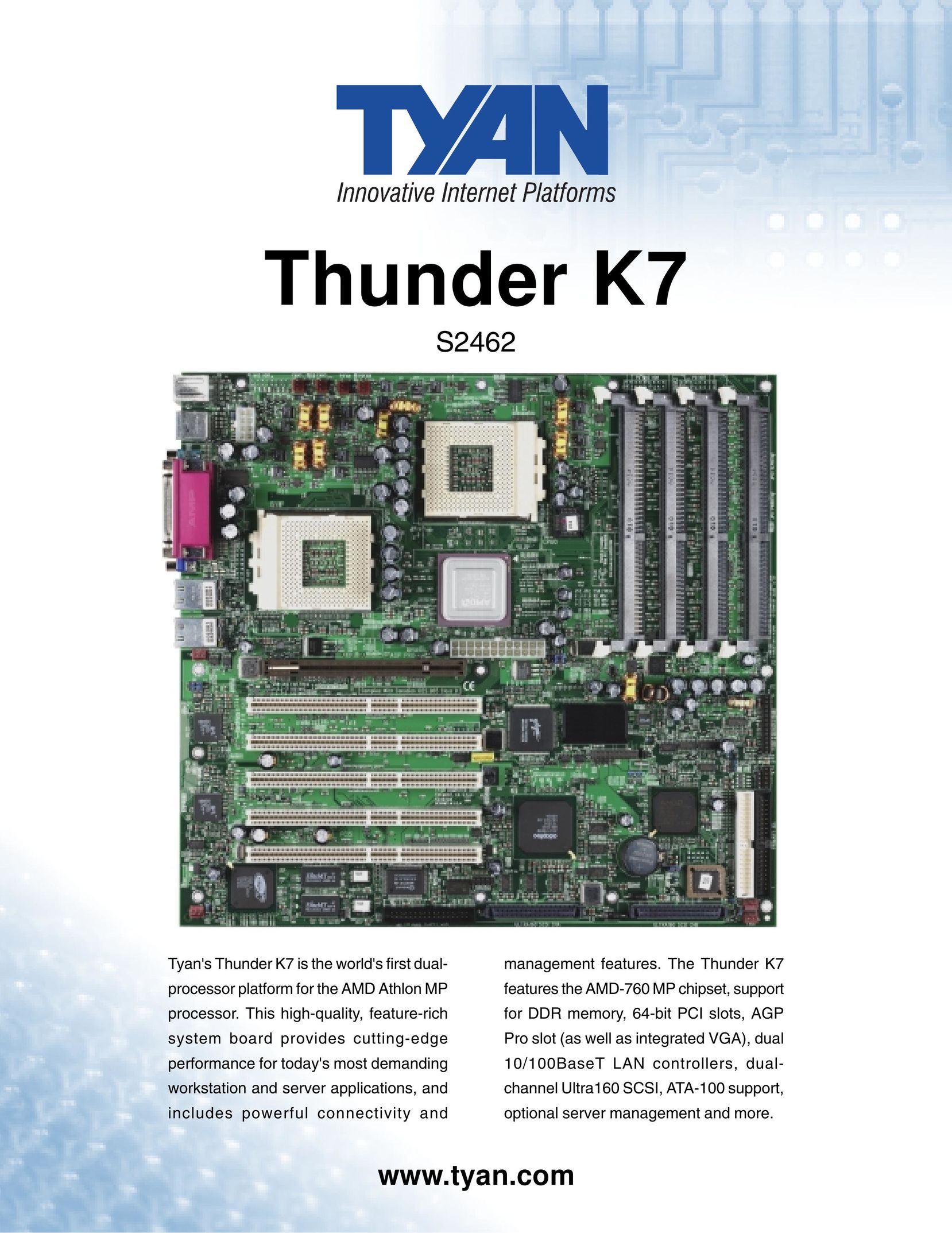 Tyan Computer S2462 Network Card User Manual