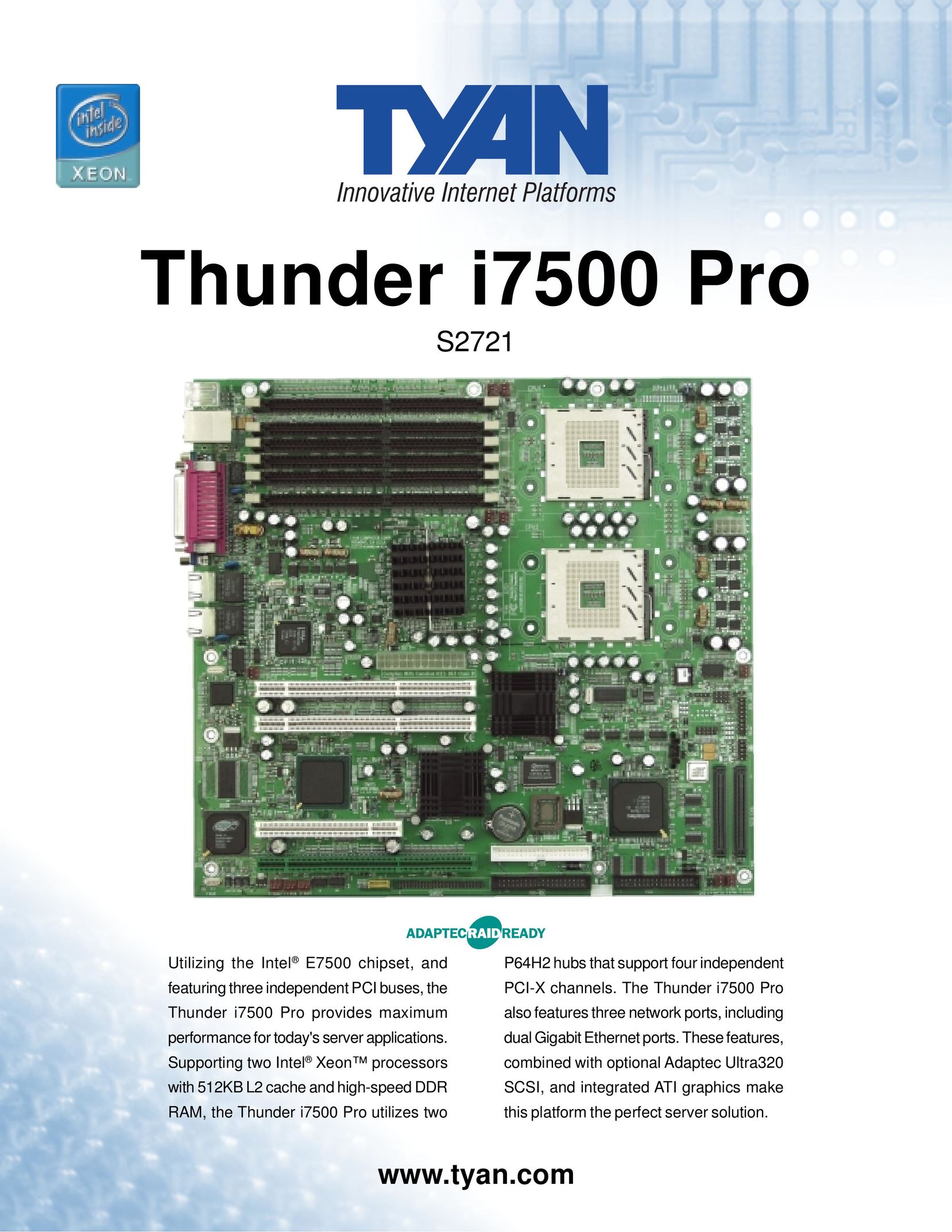 Tyan Computer S2721 Network Card User Manual