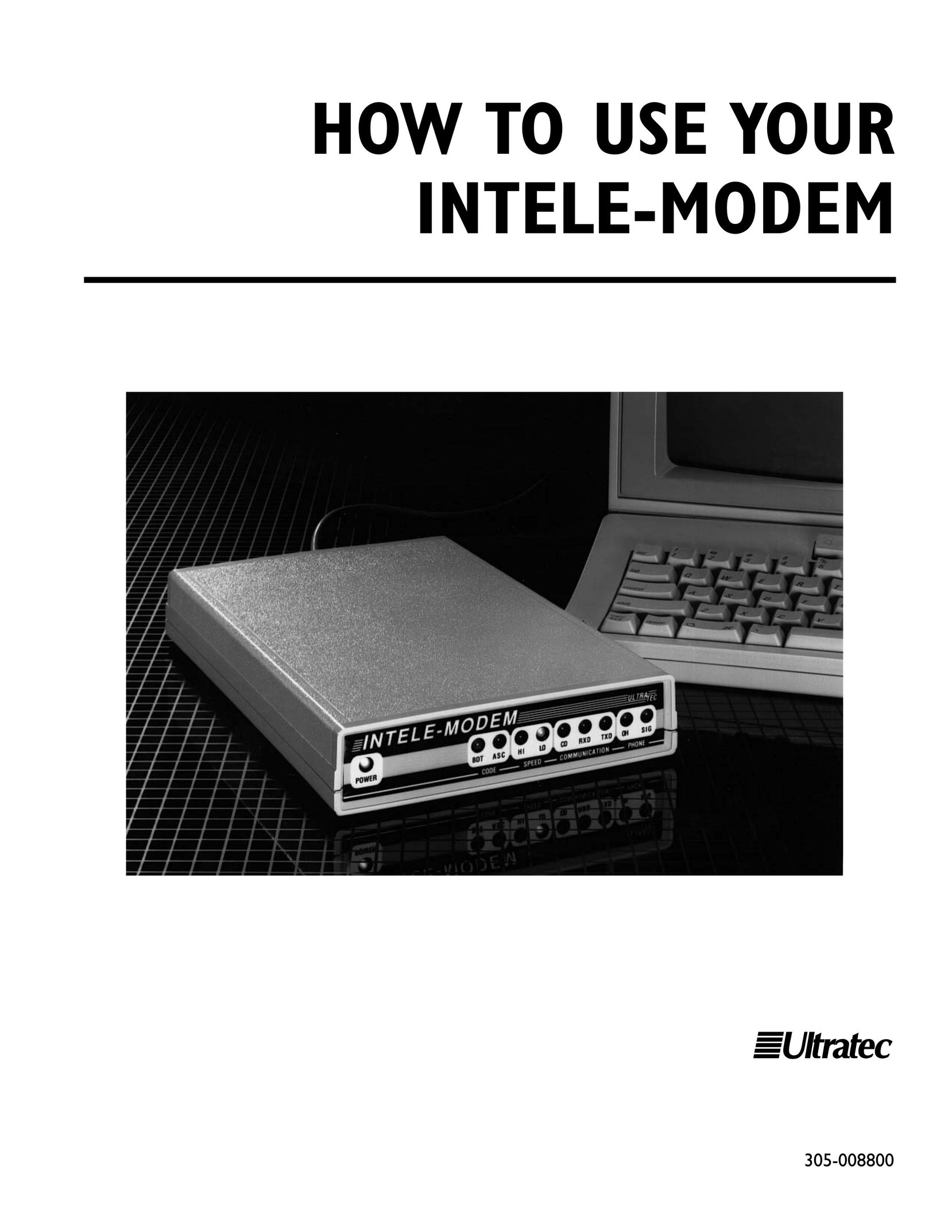 Ultratec INTELE-MODEM Network Card User Manual