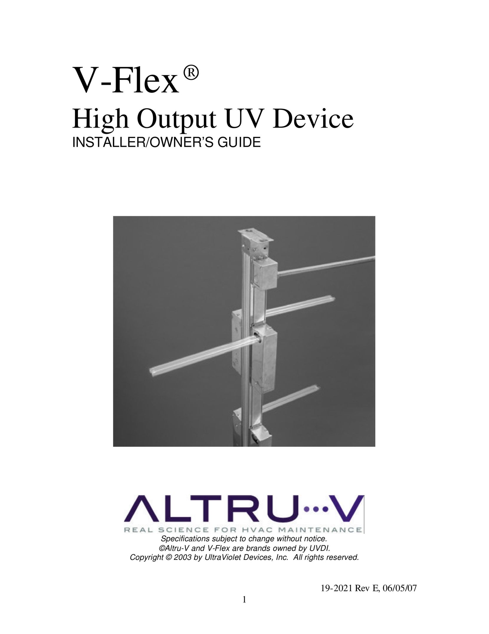 UltraViolet Devices V-Flex Network Card User Manual