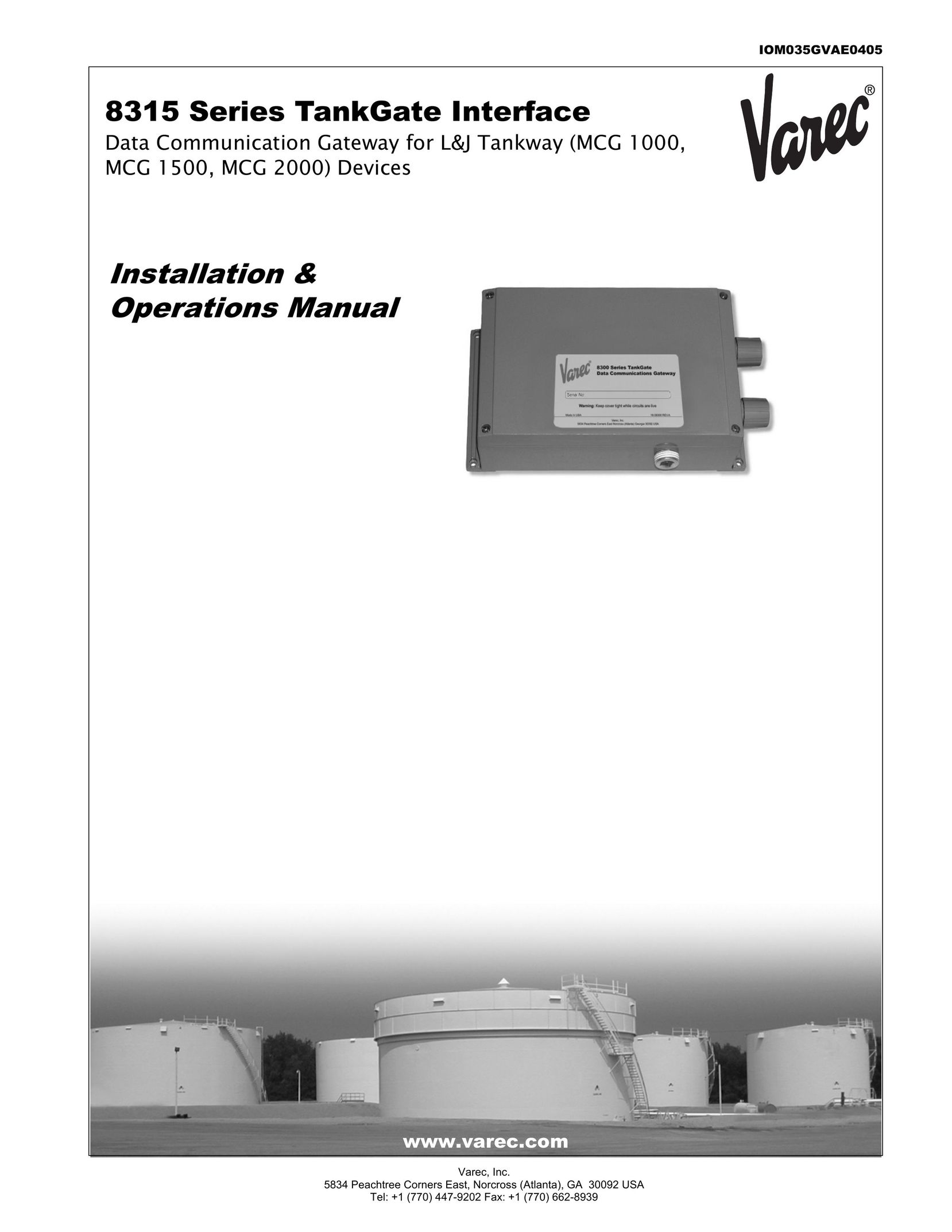 Varec 8315 Series Network Card User Manual