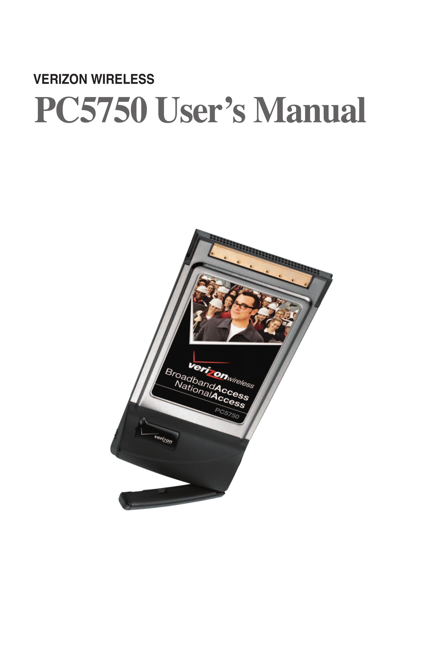 Verizon PC5750 Network Card User Manual