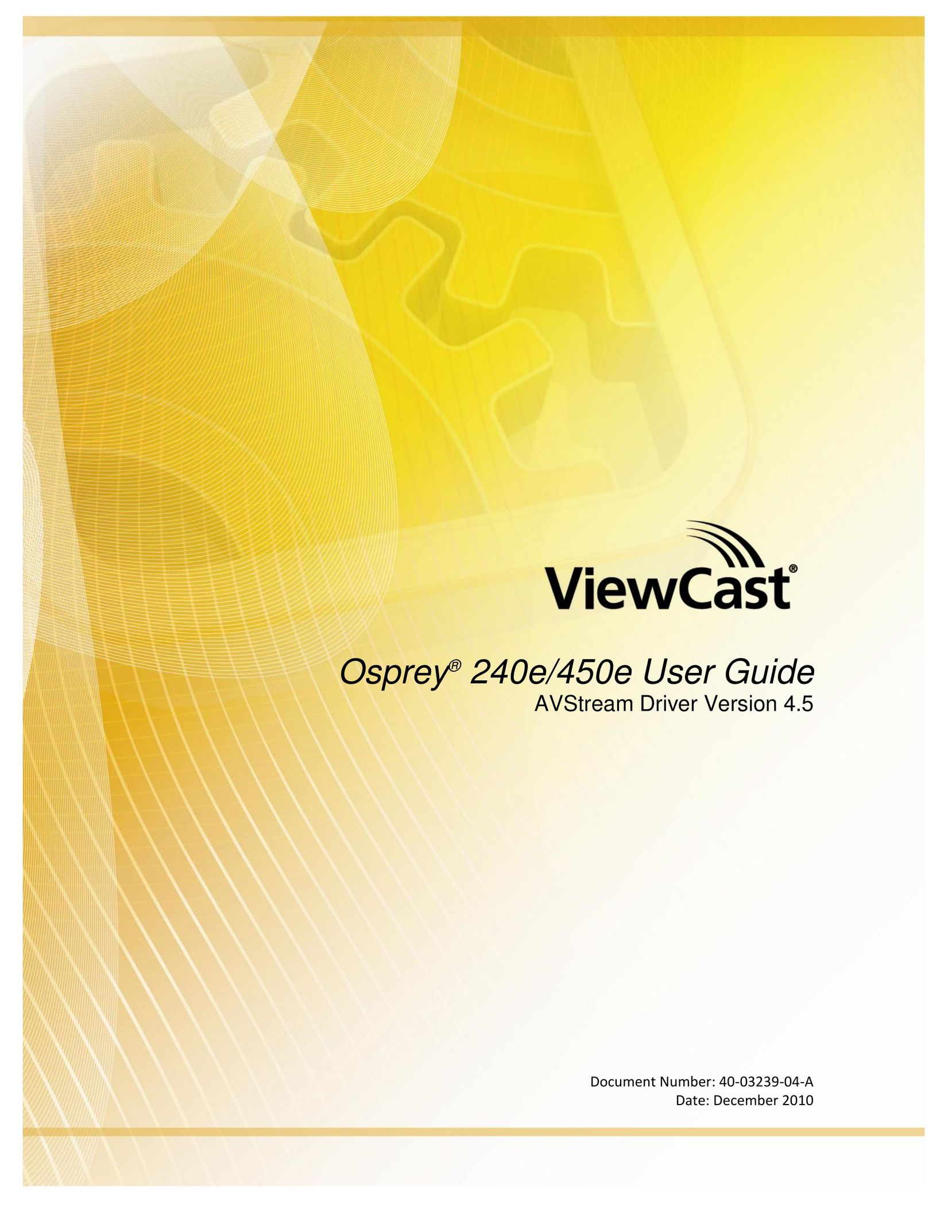 ViewCast Osprey-240e Network Card User Manual