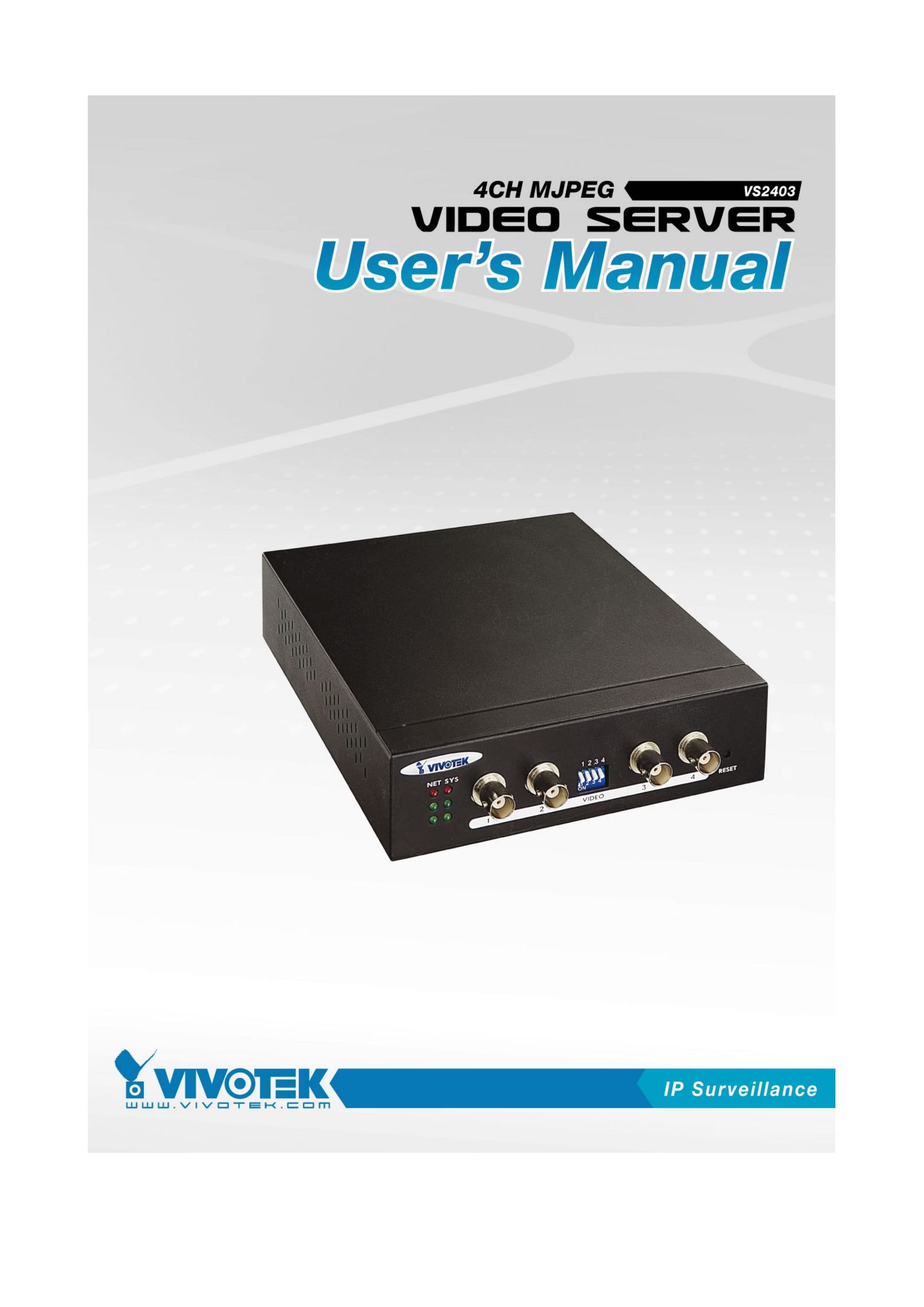 Vivotek VS2403 Network Card User Manual