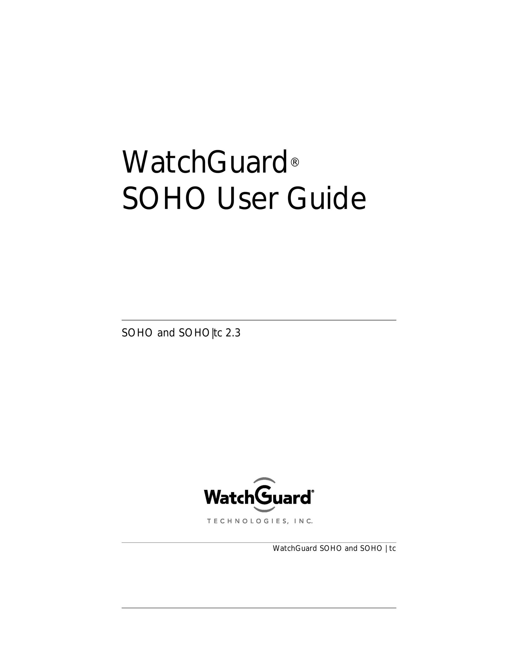 WatchGuard Technologies WatchGuard SOHO and SOHO | tc Network Card User Manual