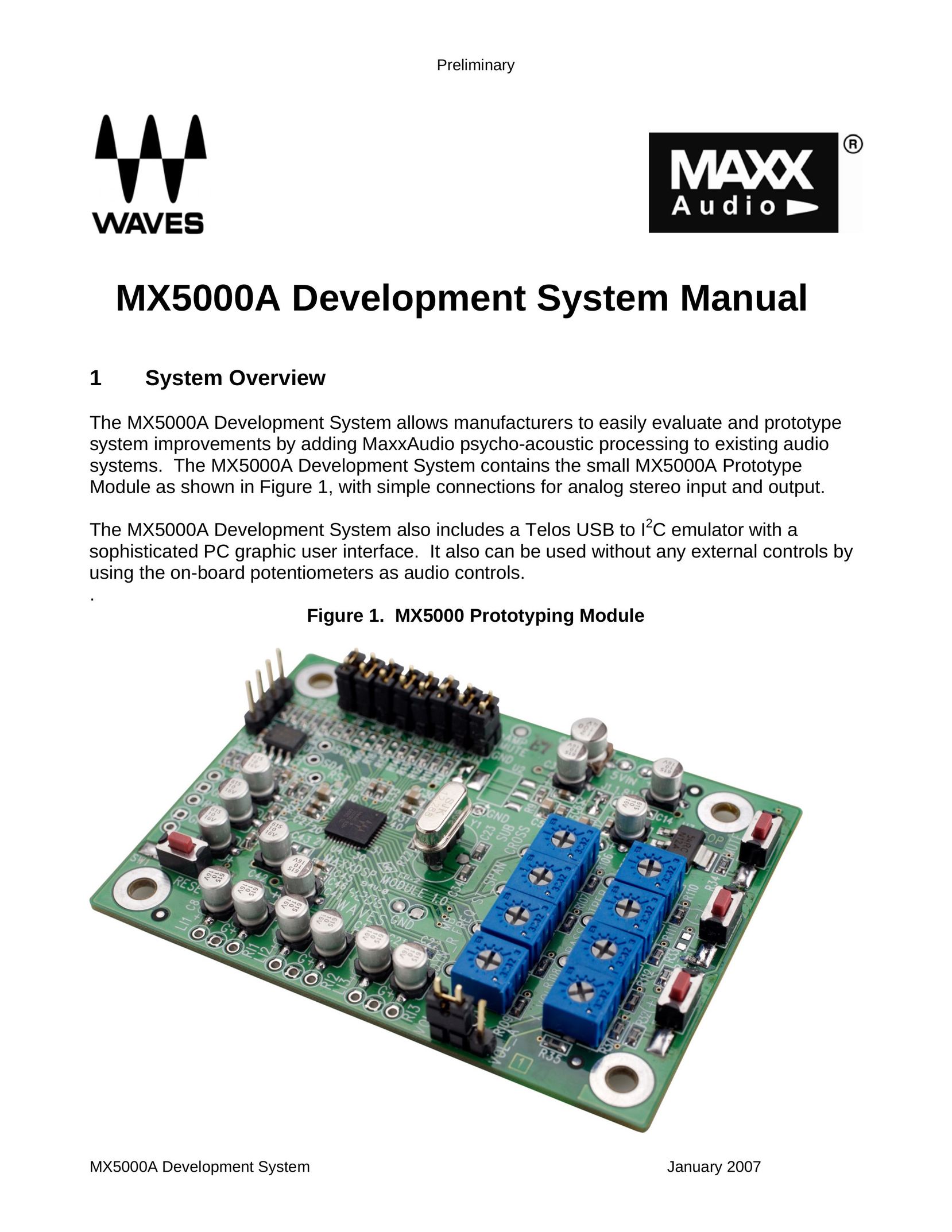 Waves MX5000A Network Card User Manual