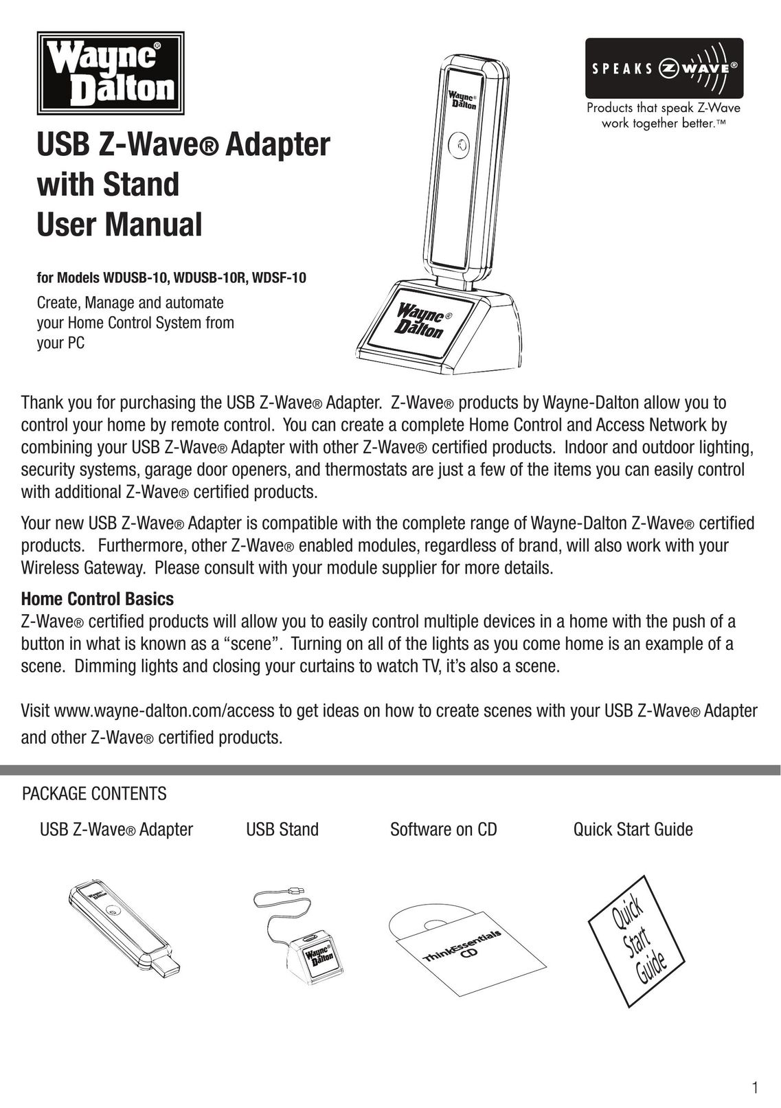 Wayne-Dalton WDSF-10 Network Card User Manual