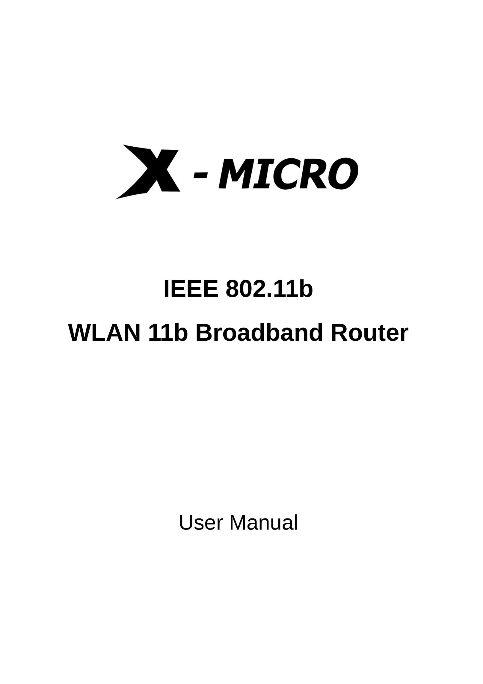 X-Micro Tech. WL-1502 Network Card User Manual