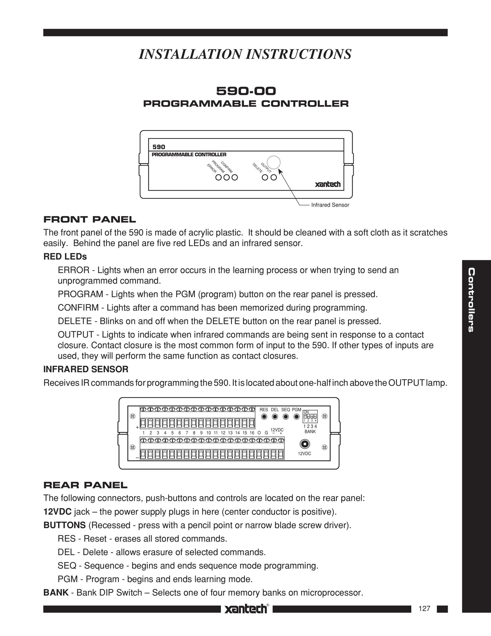 Xantech 590-00 Network Card User Manual
