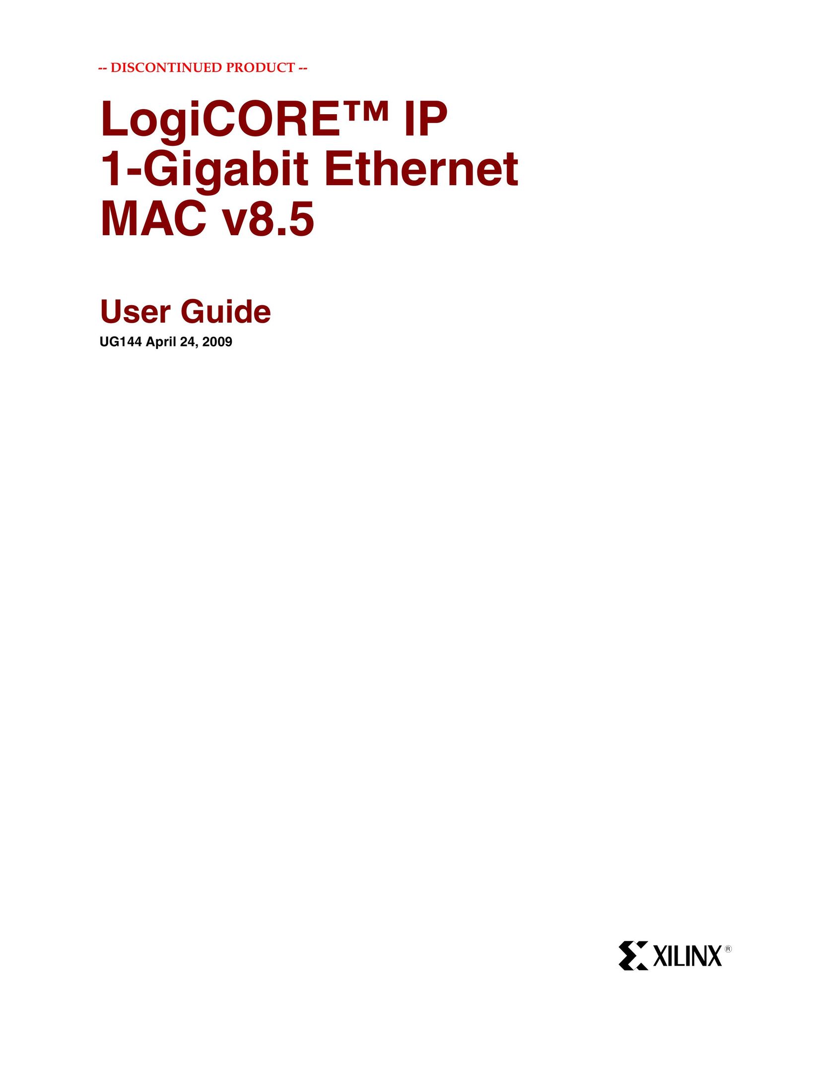 Xilinx UG144 Network Card User Manual