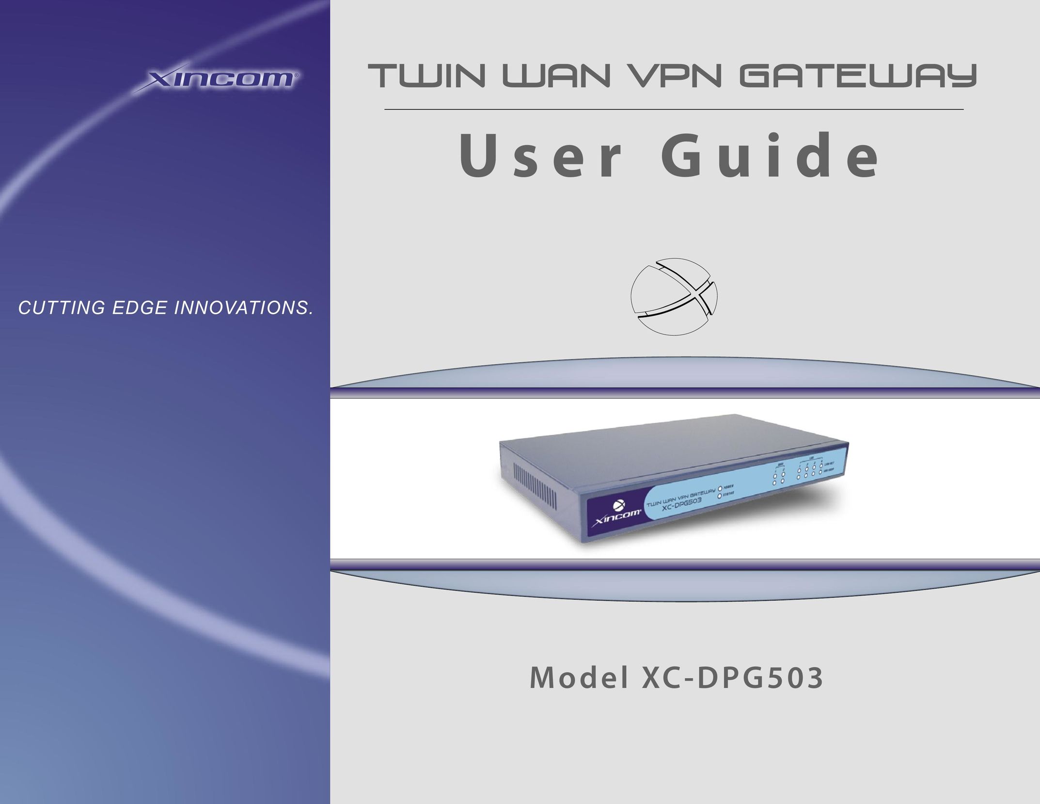 XiNCOM XC-DPG503 Network Card User Manual