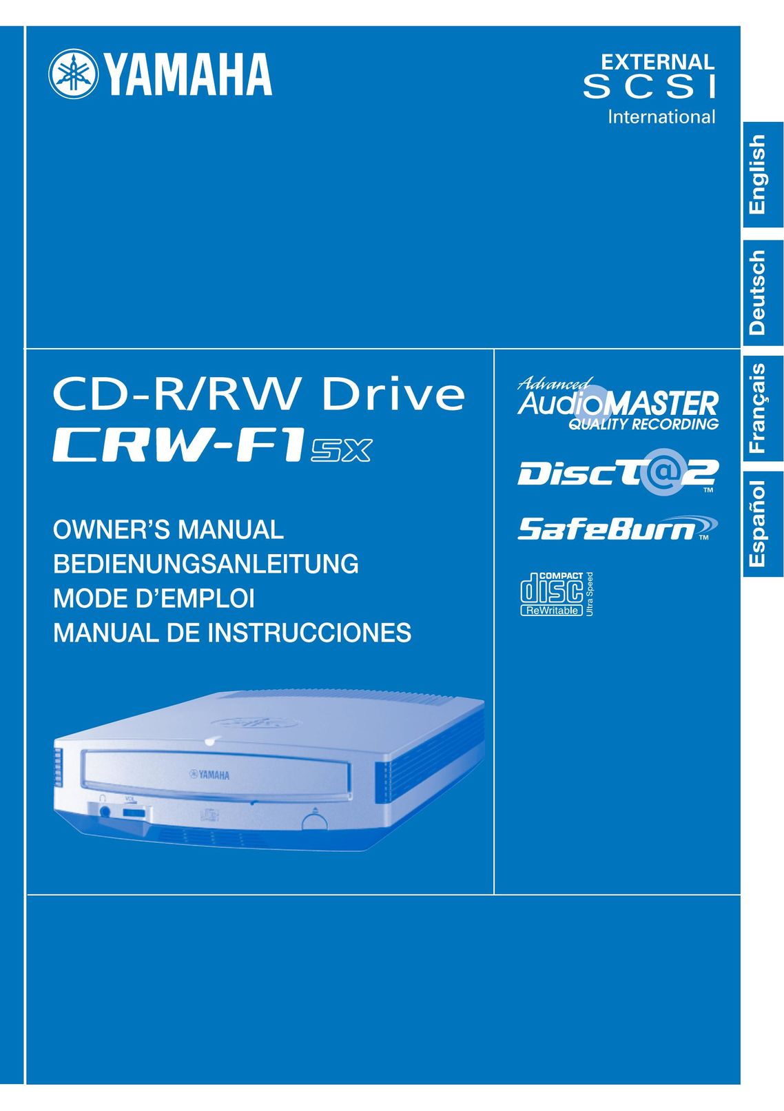 Yamaha CRW-F1SX Network Card User Manual