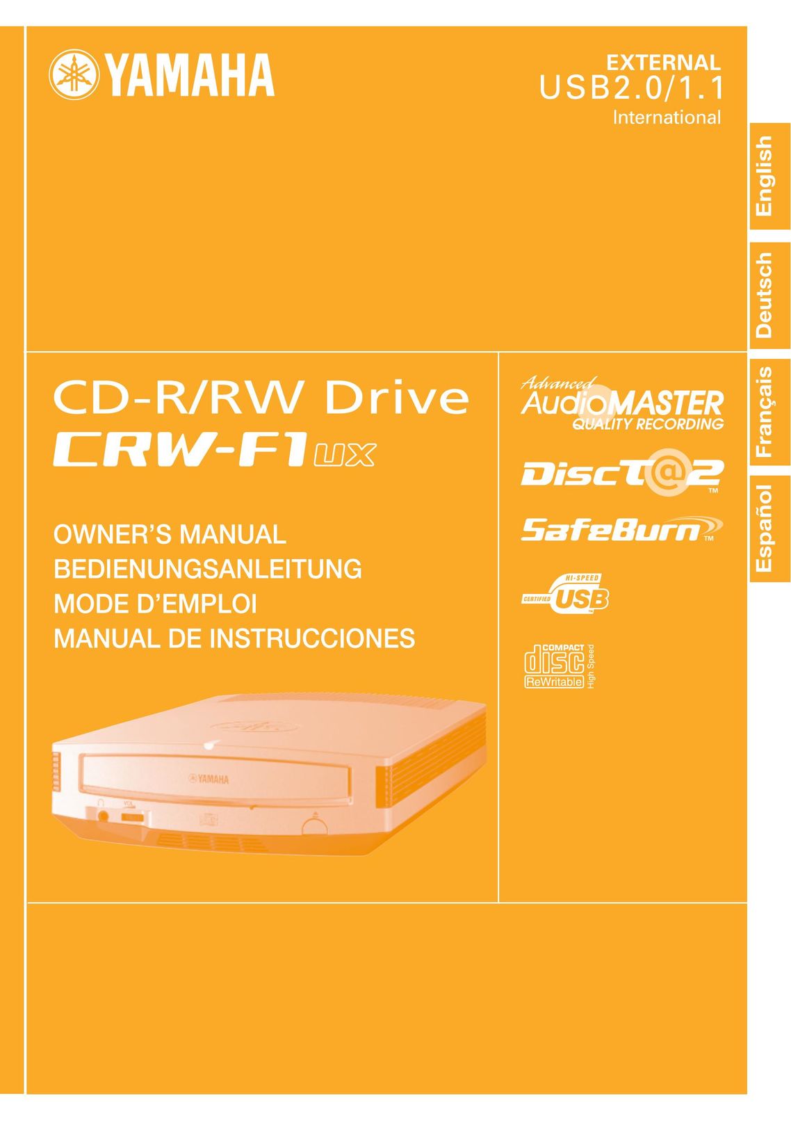 Yamaha CRW-F1UX Network Card User Manual