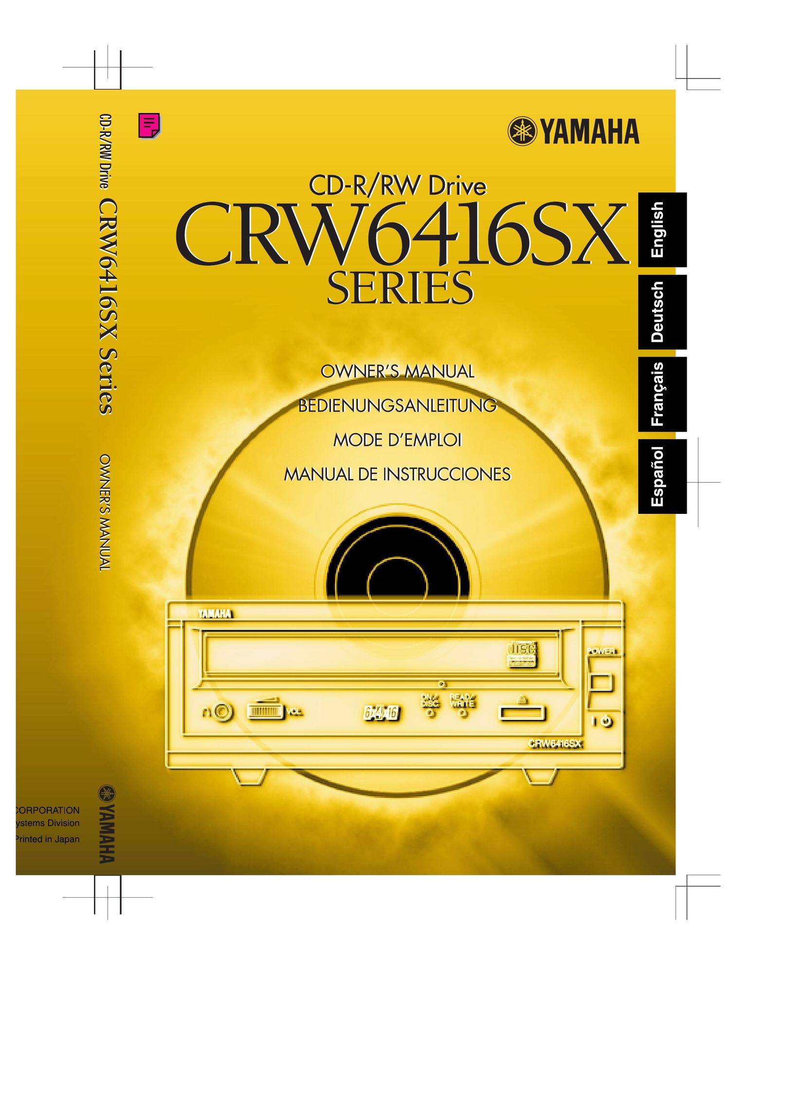 Yamaha CRW6416SX Network Card User Manual