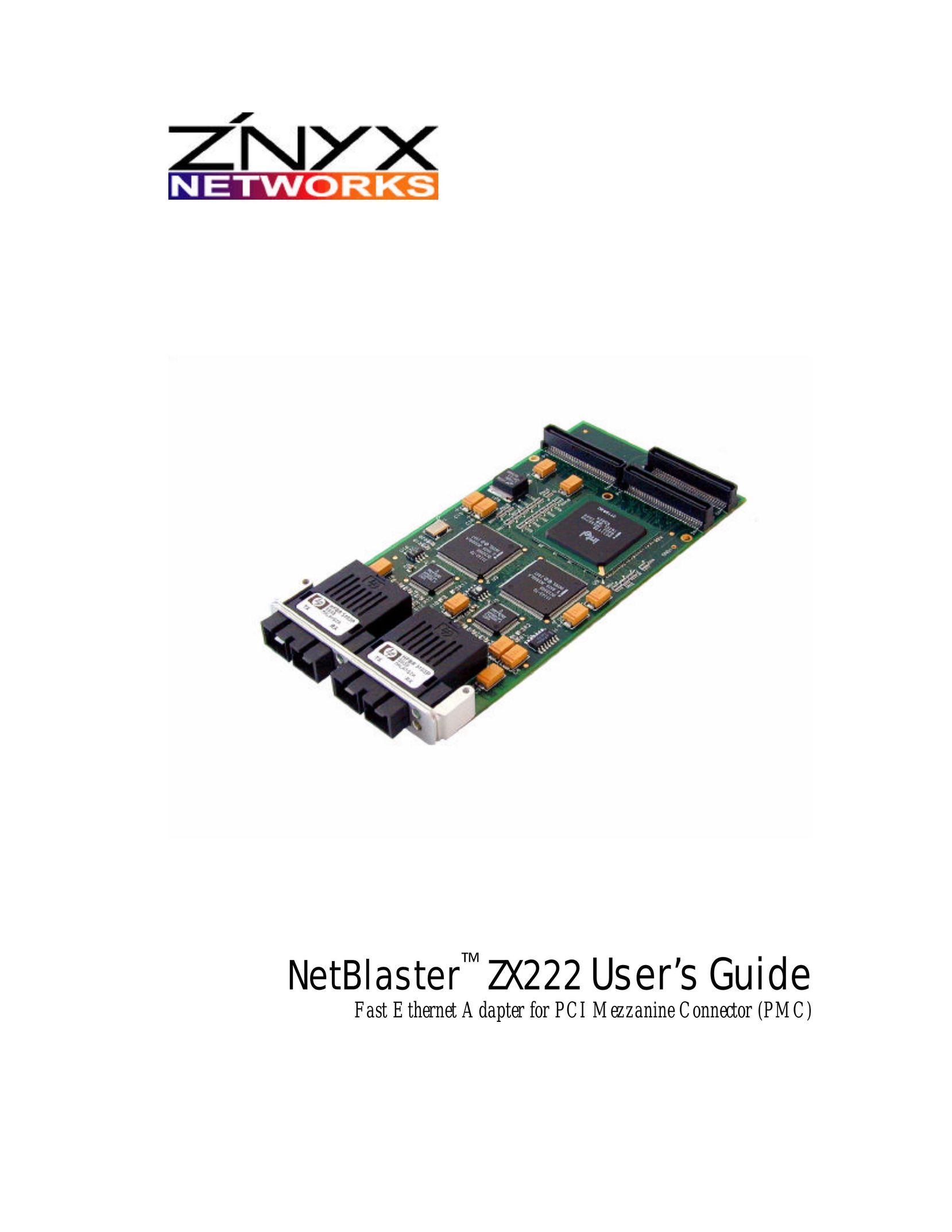 Znyx Networks ZX222 Network Card User Manual
