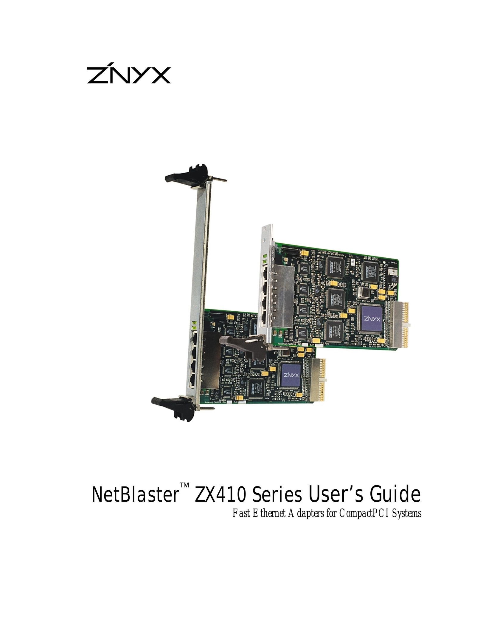 Znyx Networks ZX410 Network Card User Manual