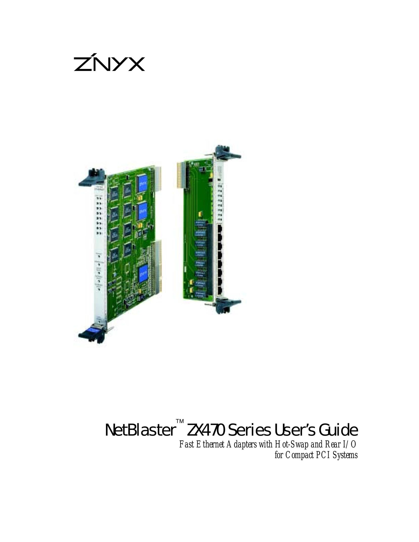 Znyx Networks ZX470 Series Network Card User Manual