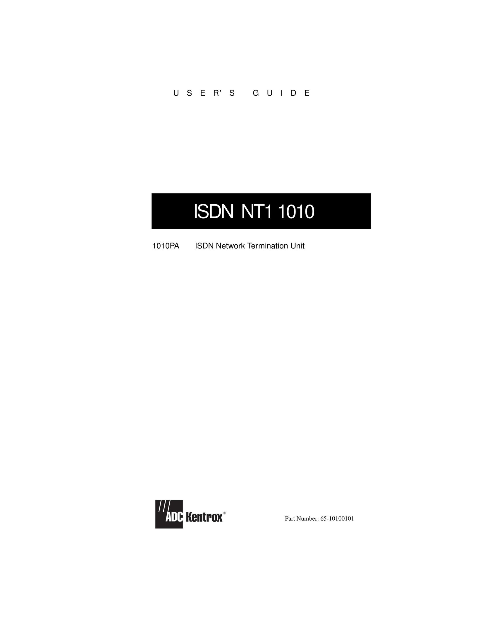 ADC ISDN NT11010 Network Hardware User Manual