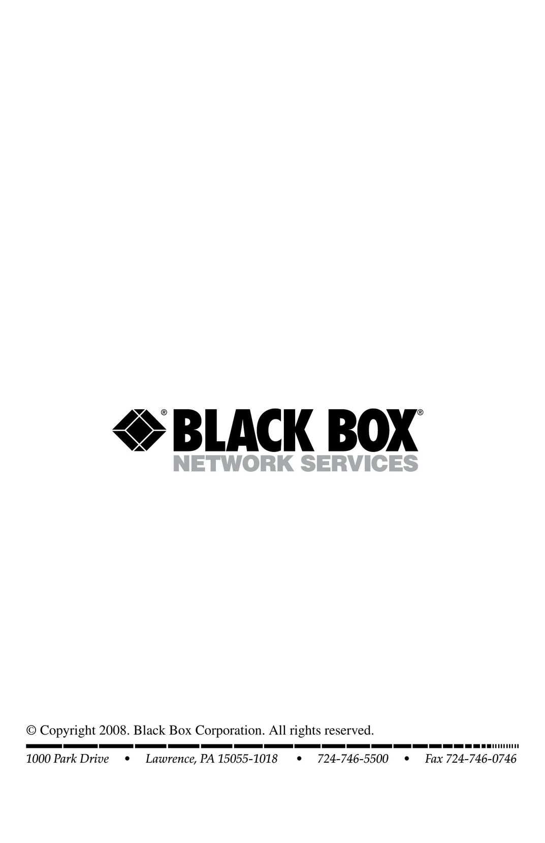 Black Box 2-Port and 4-Port Audio/Video Splitters Network Hardware User Manual