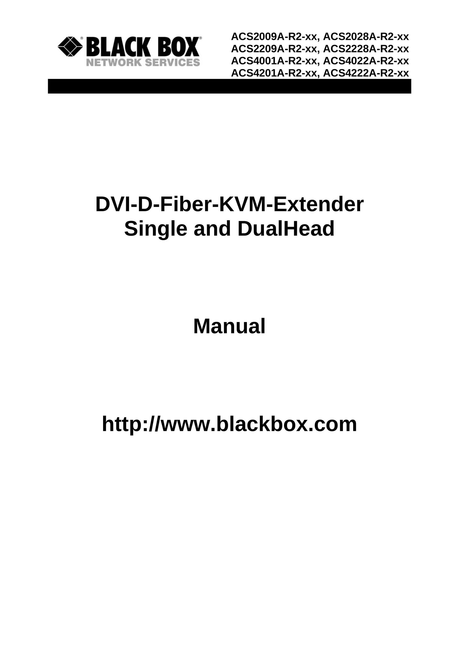 Black Box ACS2028A-R2-xx ACS2209A-R2-xx Network Hardware User Manual